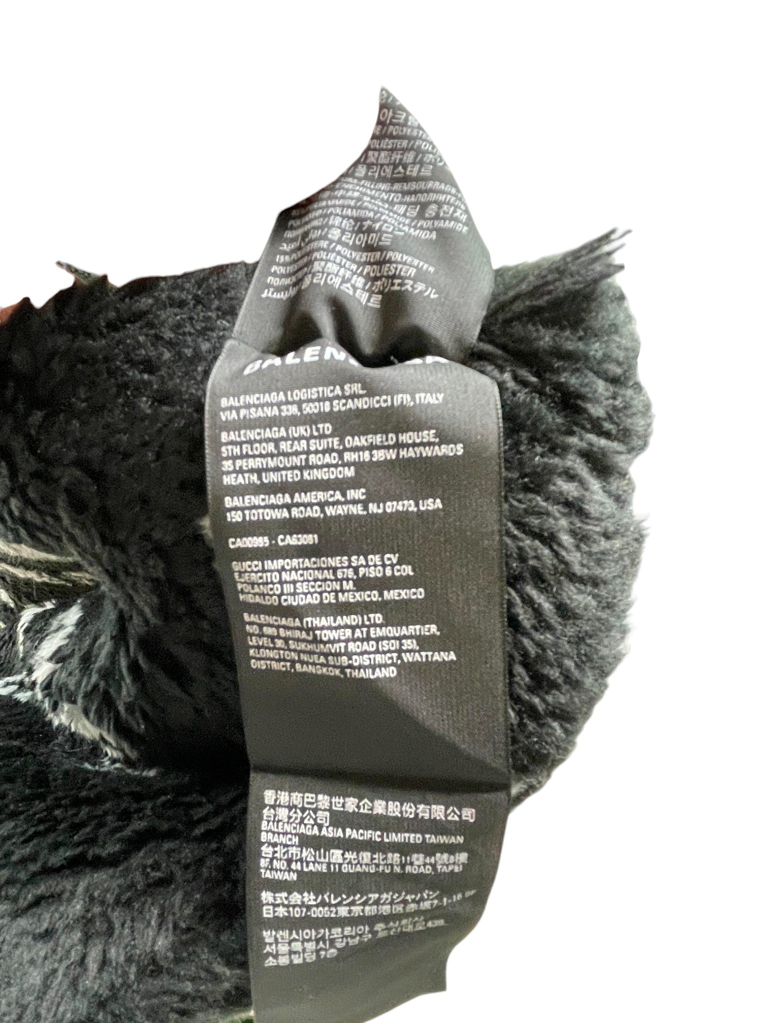 Balenciaga All Over Black Scarf