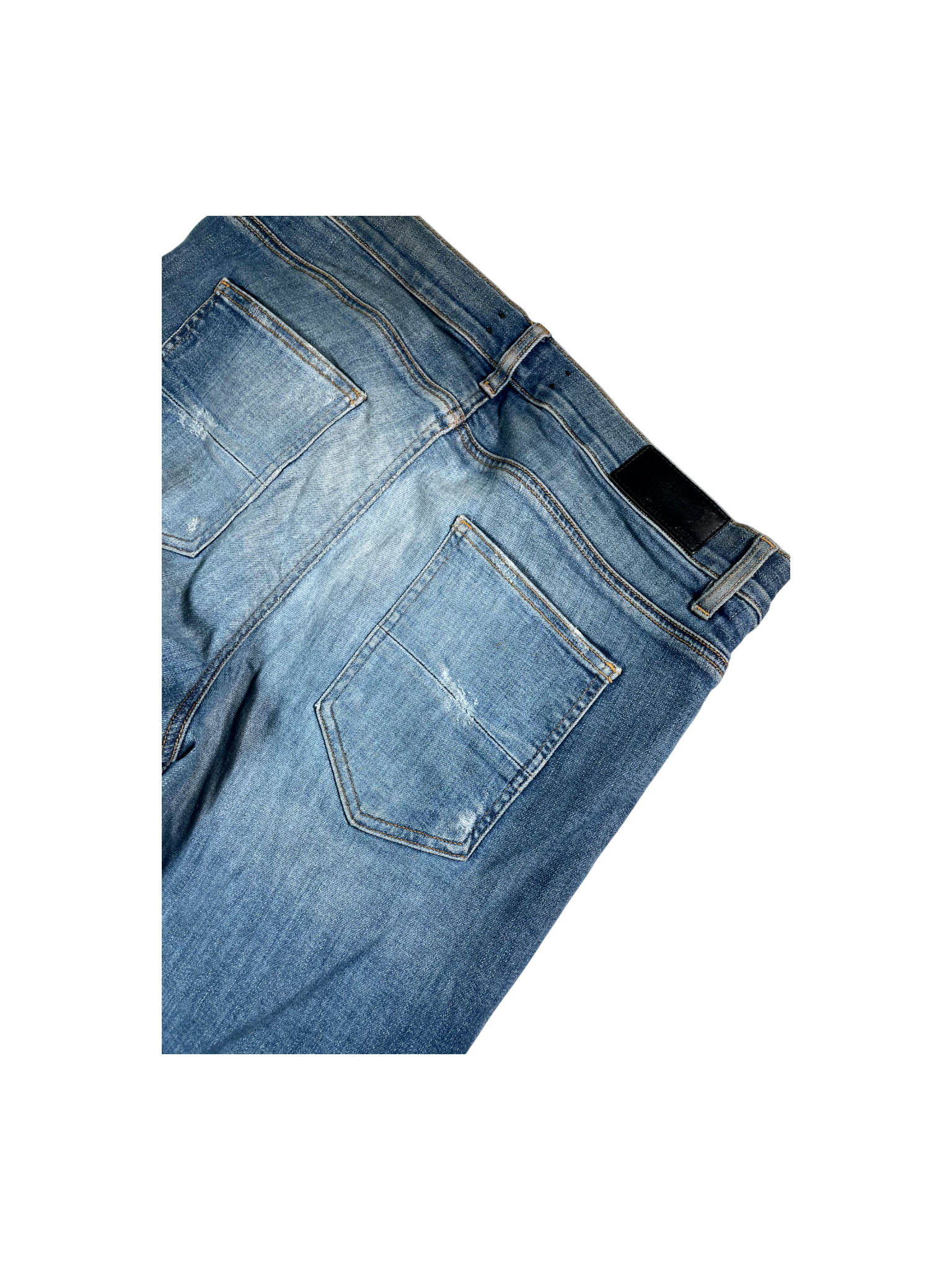 Amiri MX1 OG Patch Dark Wash & Black Jeans