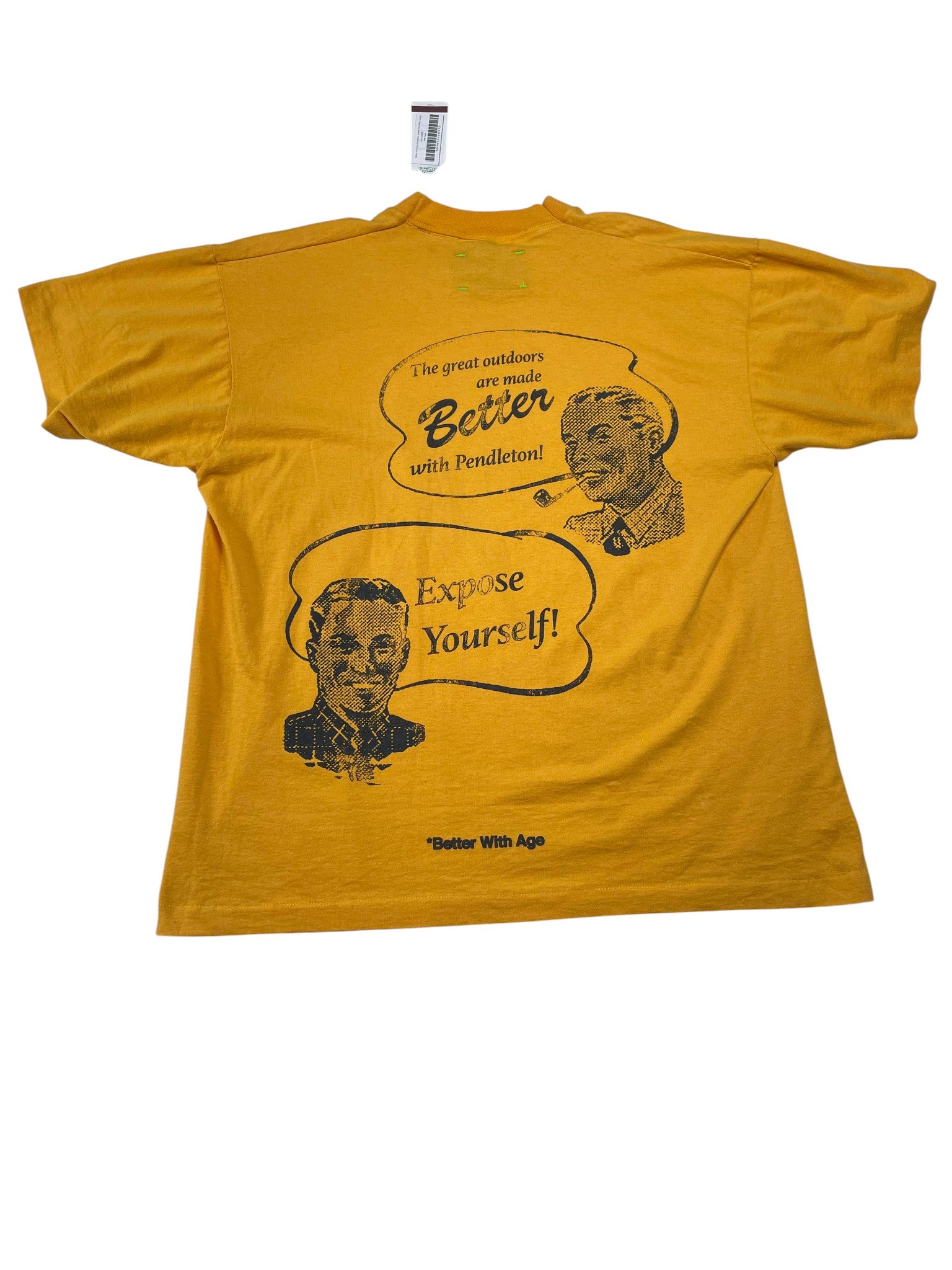 Better With Age 'Pendleton Novel' Yellow Tee