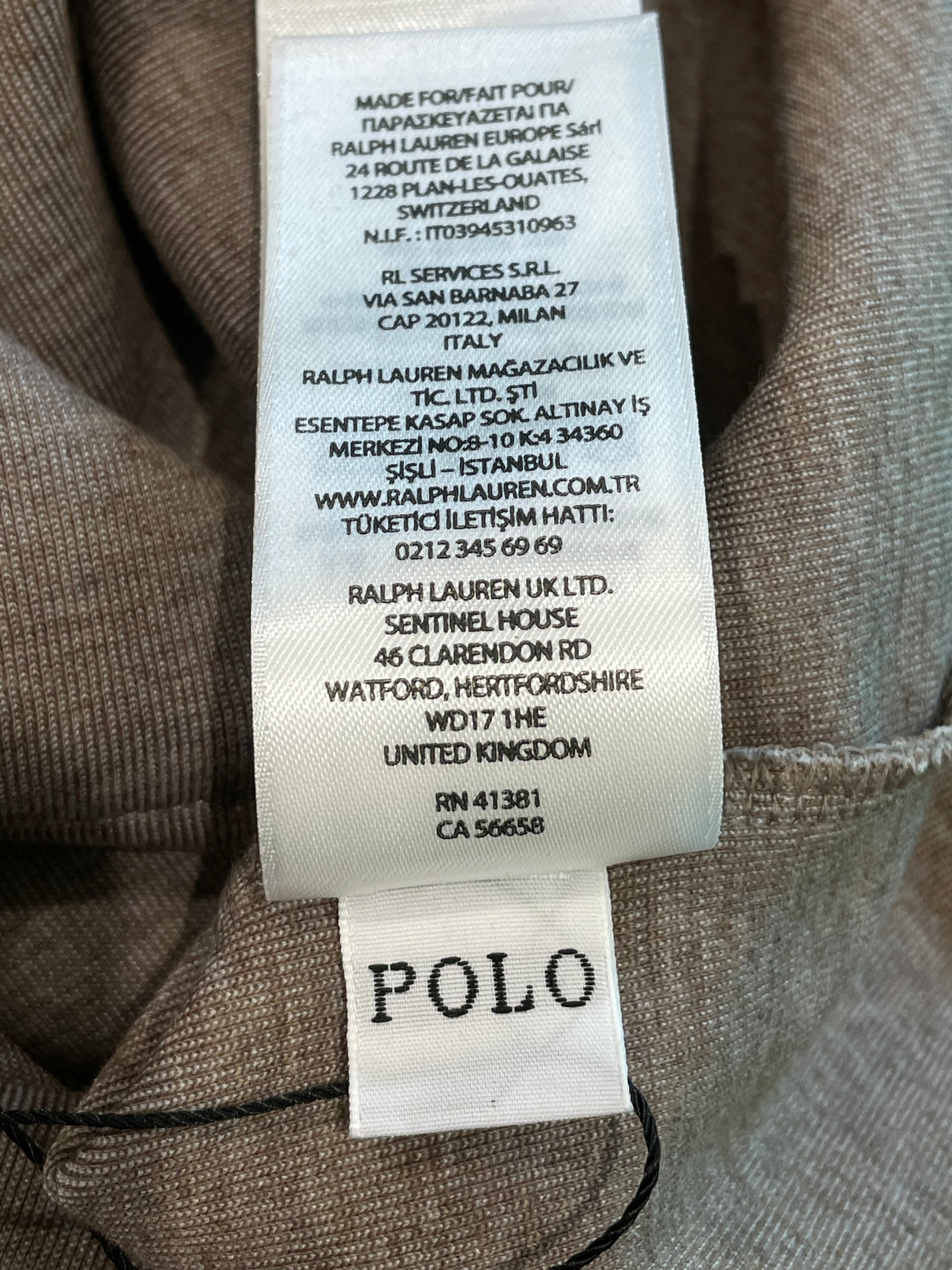 Polo Brown Zip Up Hoodie