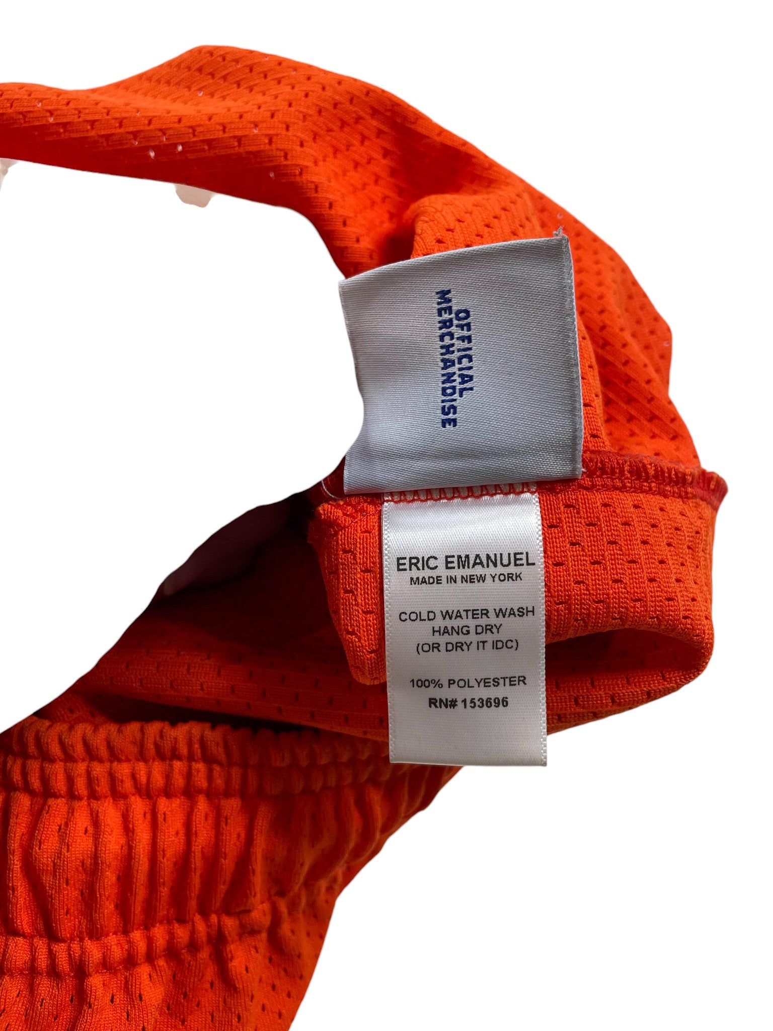 Eric Emanuel 'Houston' Orange Mesh Shorts