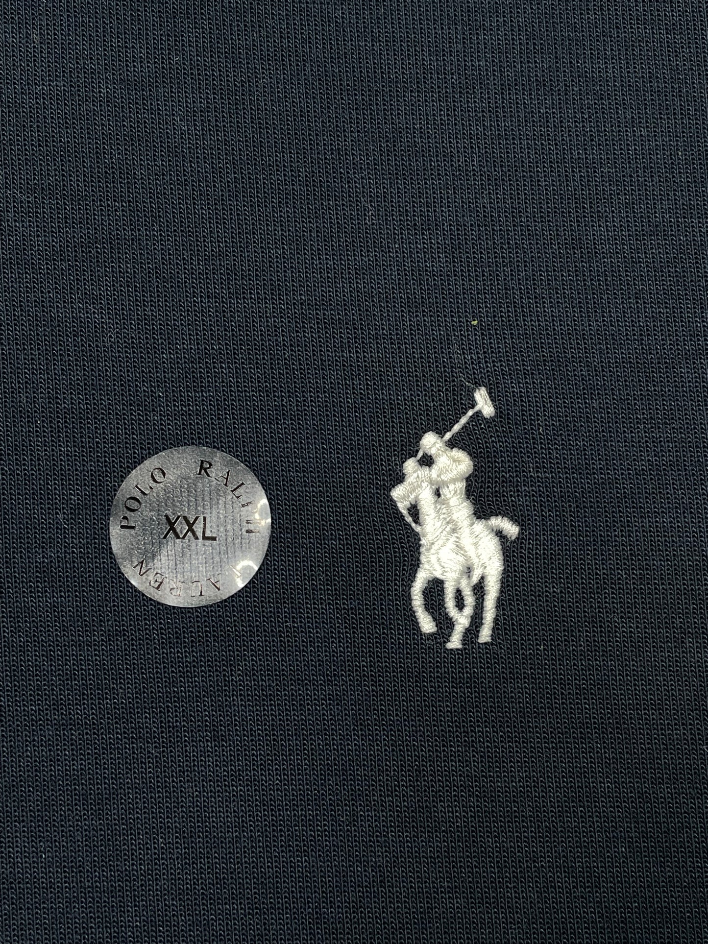 Polo Navy & White Zip Up Hoodie