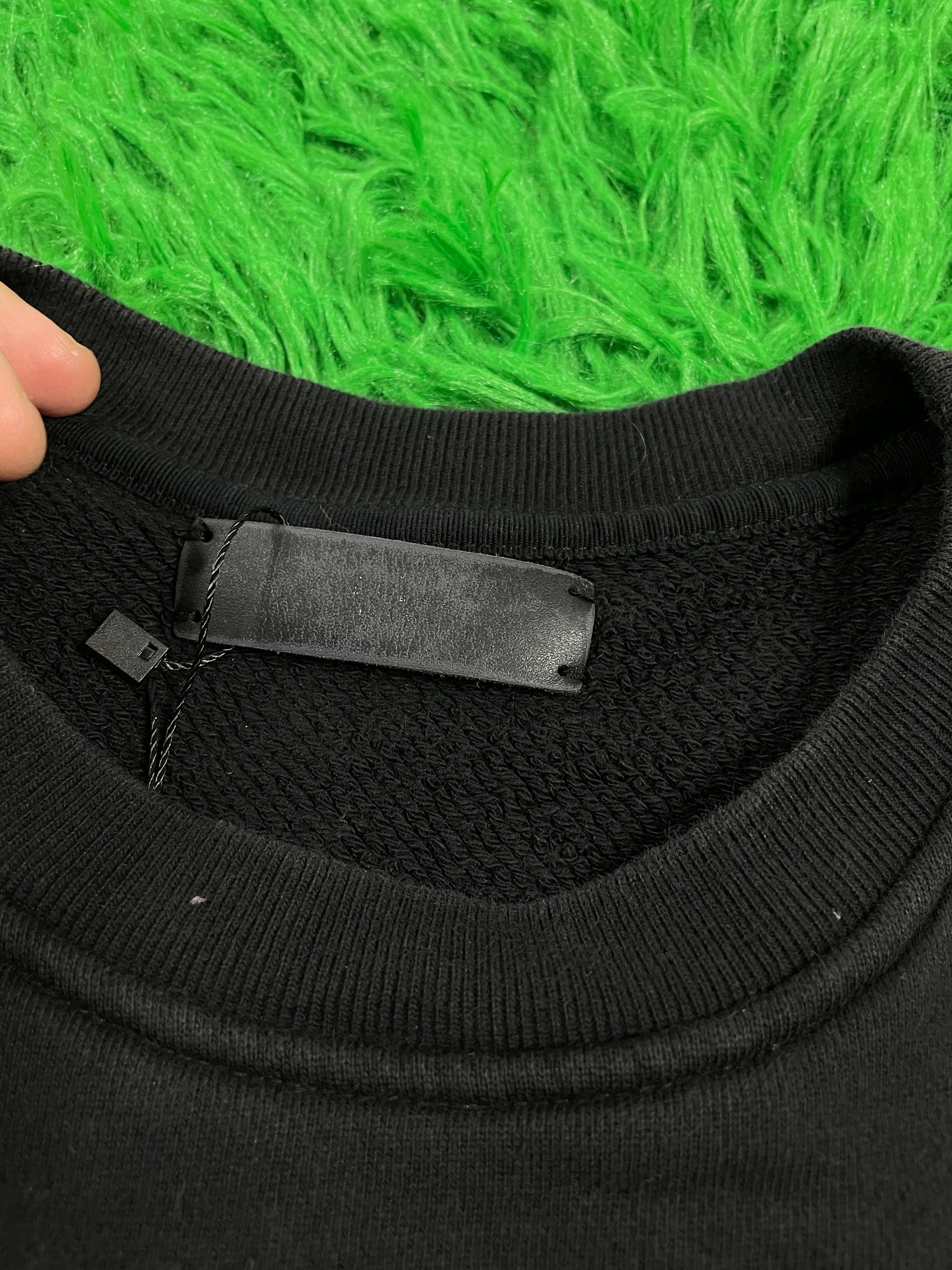 Amiri Lovers Crewneck Black Neon Large Used