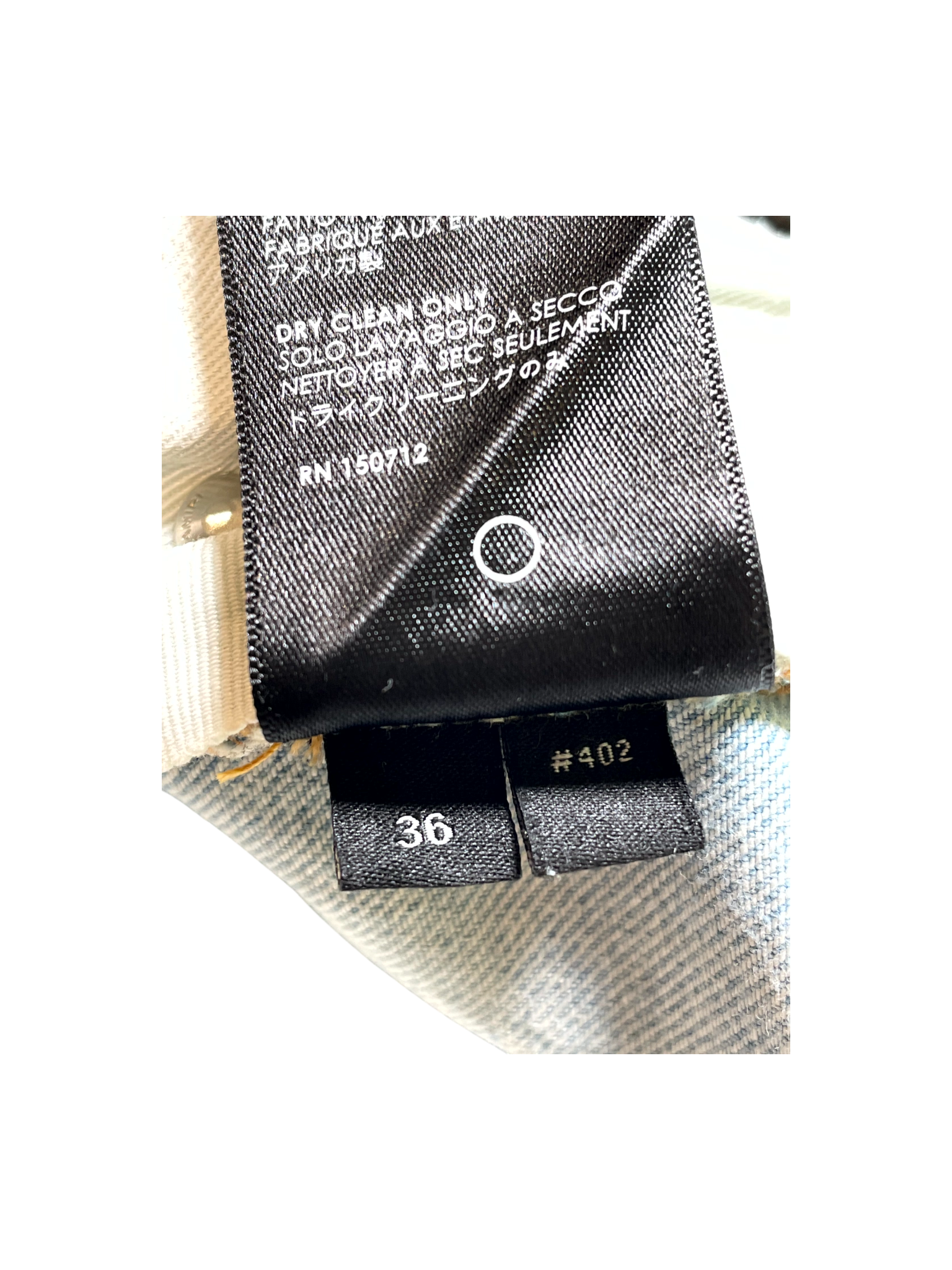 Amiri Leather Patch MX1 Light Wash & White Jeans