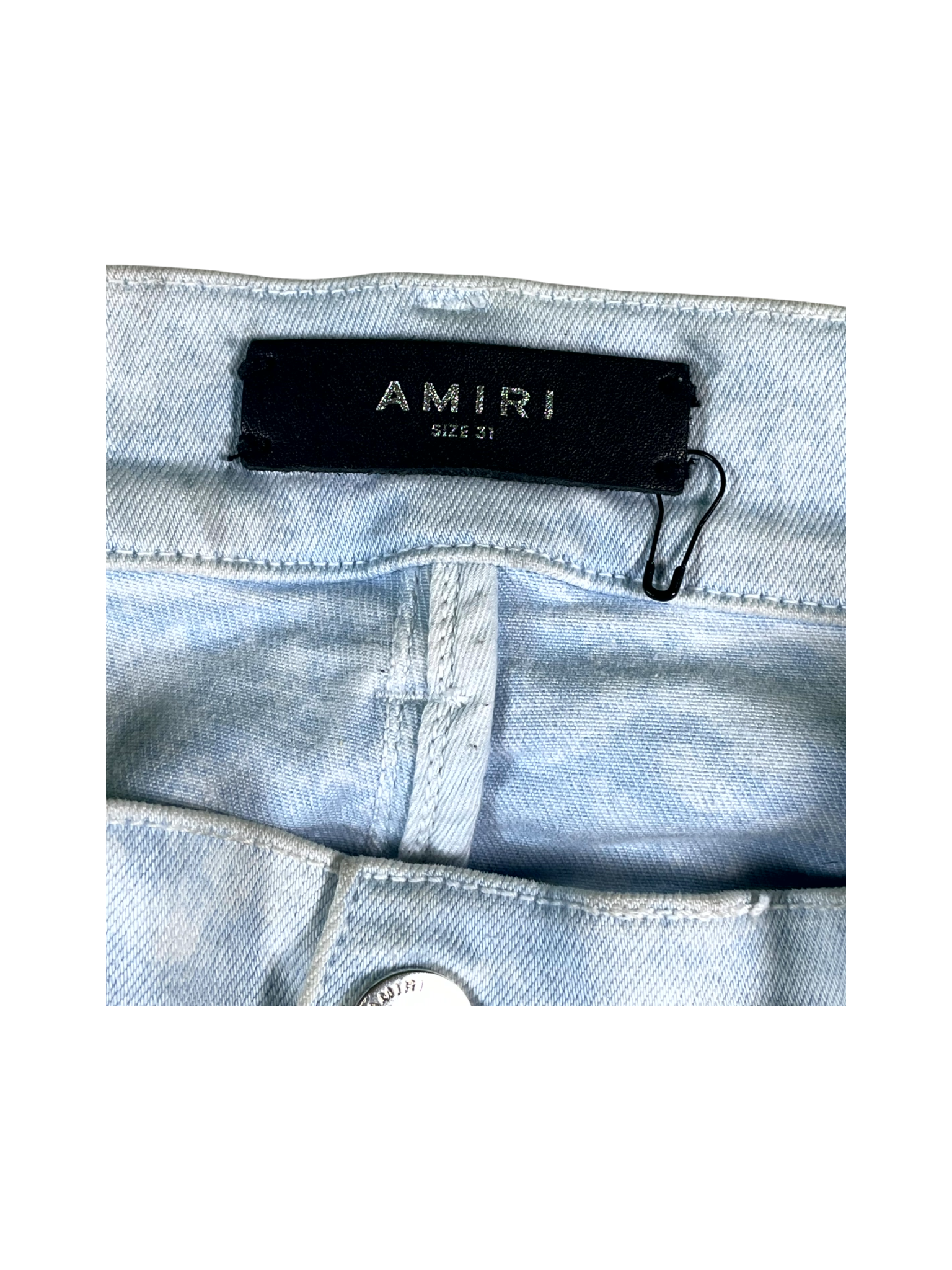 Amiri MX1 Patch Baby Blue Jeans