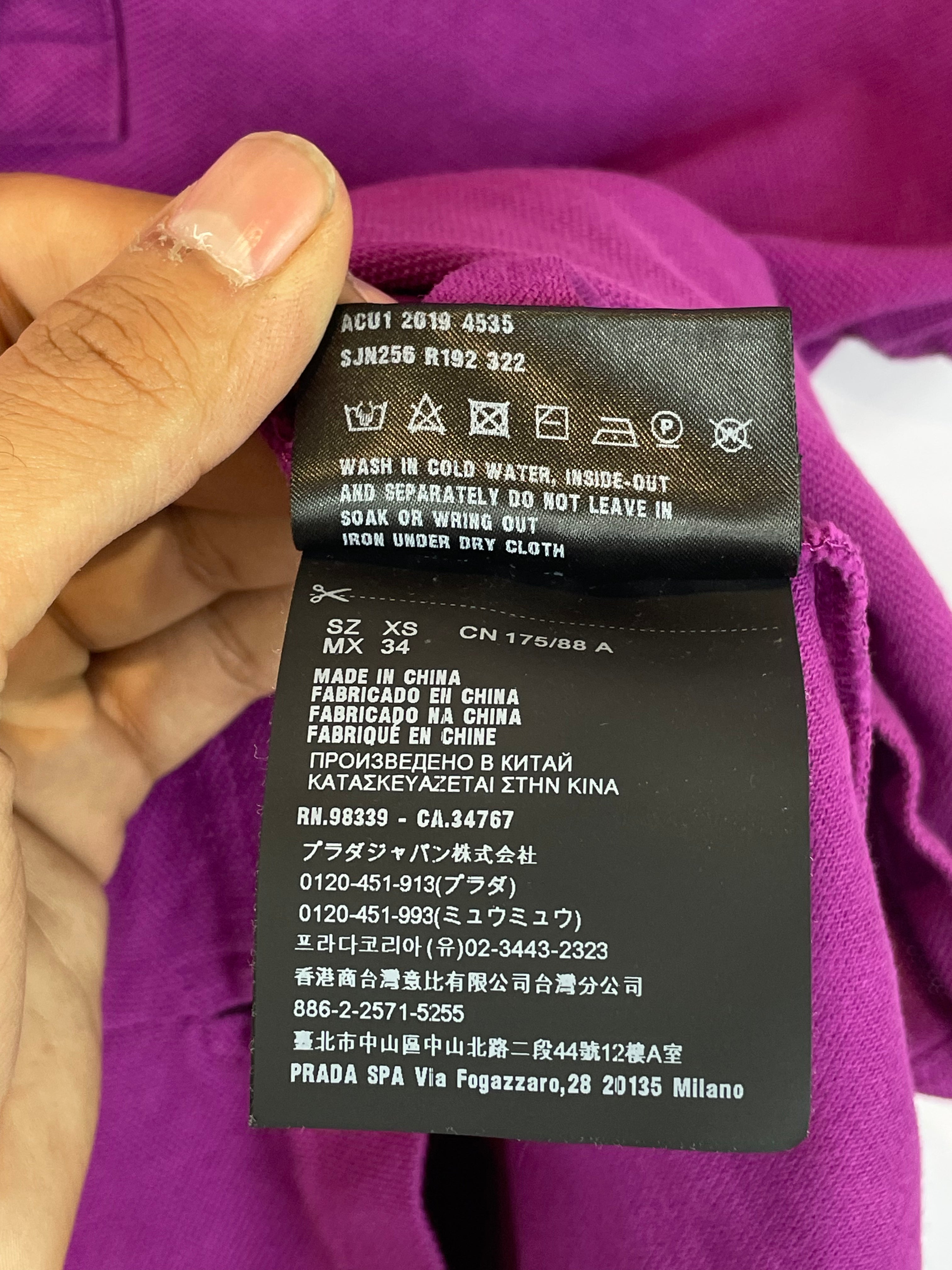 Prada Polo Purple Used XS
