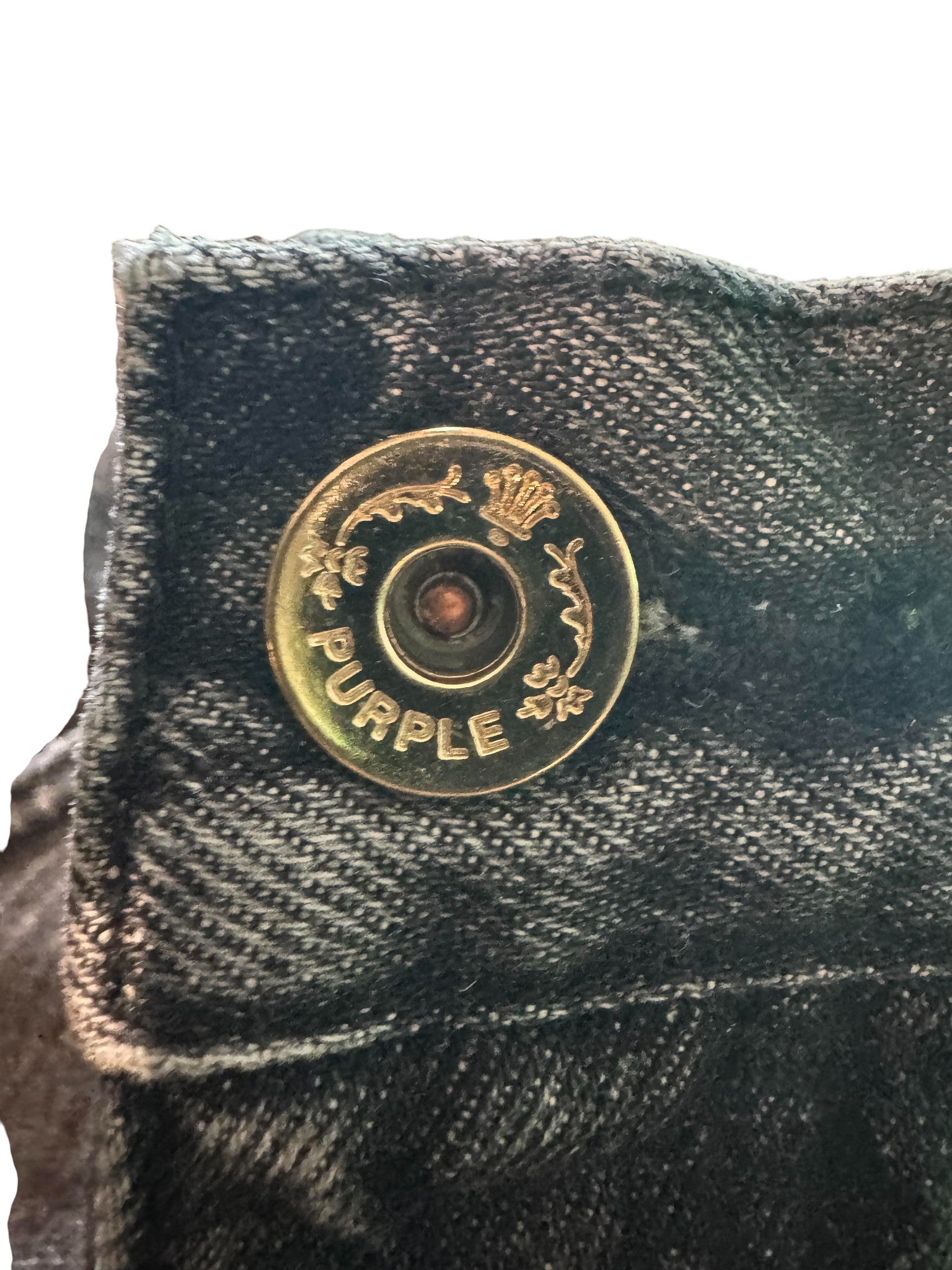 Purple Brand Zipper Denim Black Jeans