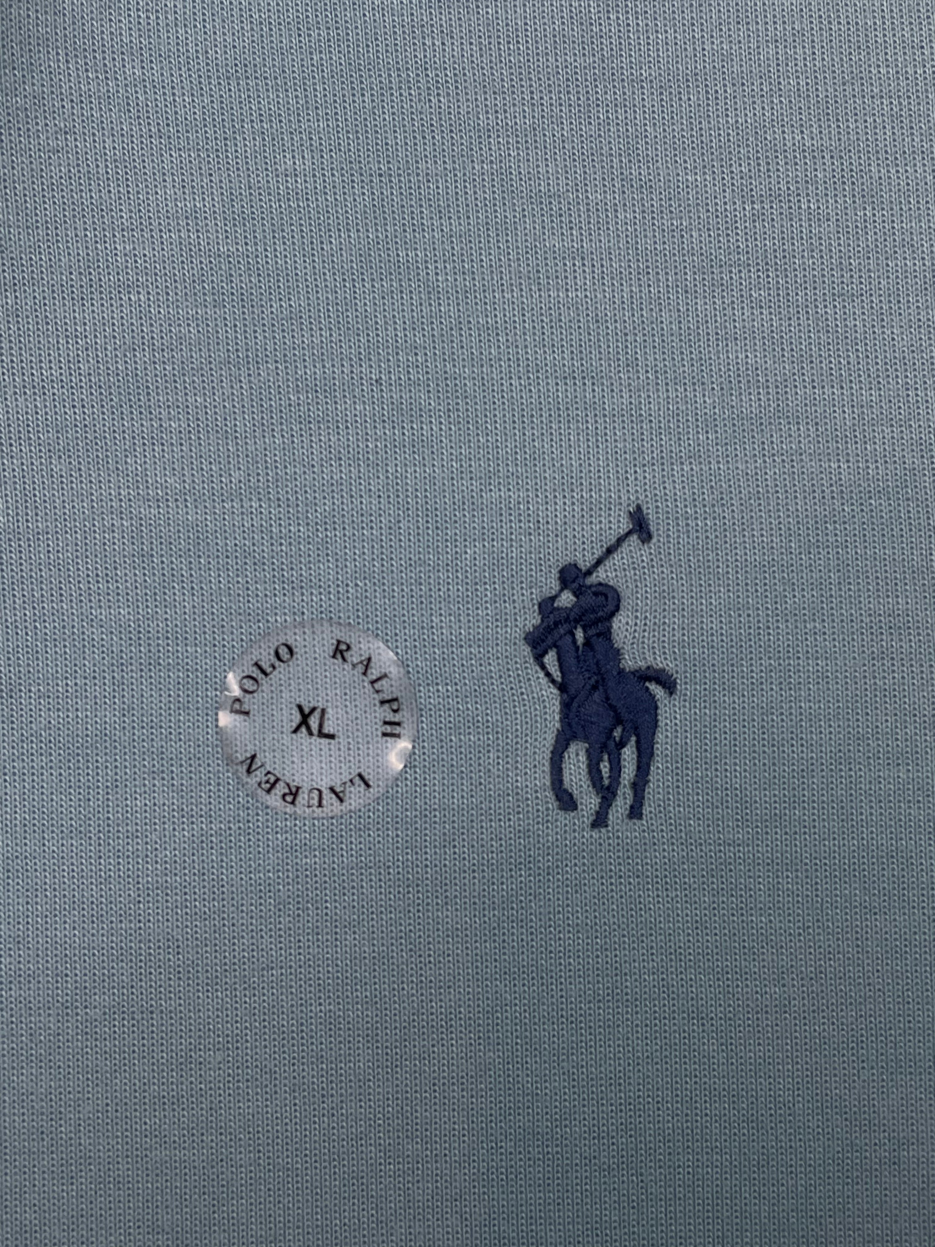 Polo Baby Blue Zip Up Hoodie