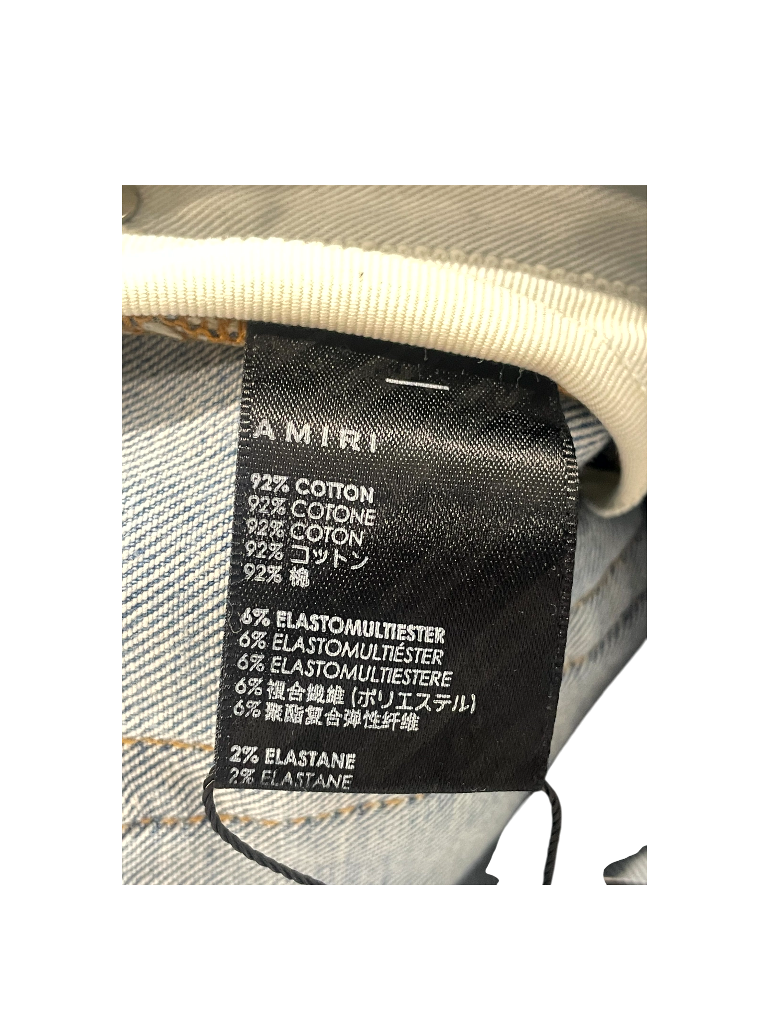 Amiri Paint Drip Light Wash Jeans