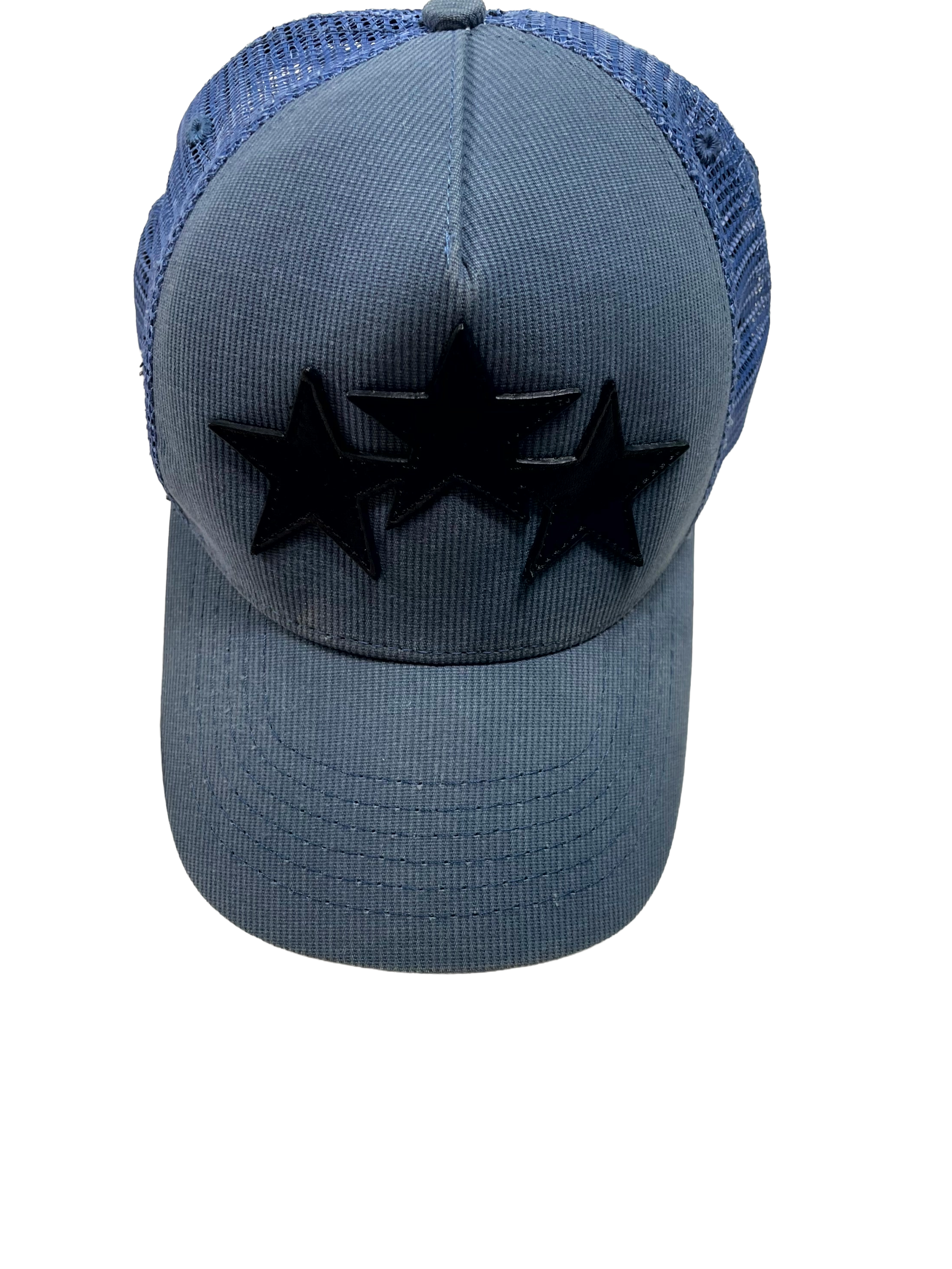 Amiri 3 Star Blue & Black Hat
