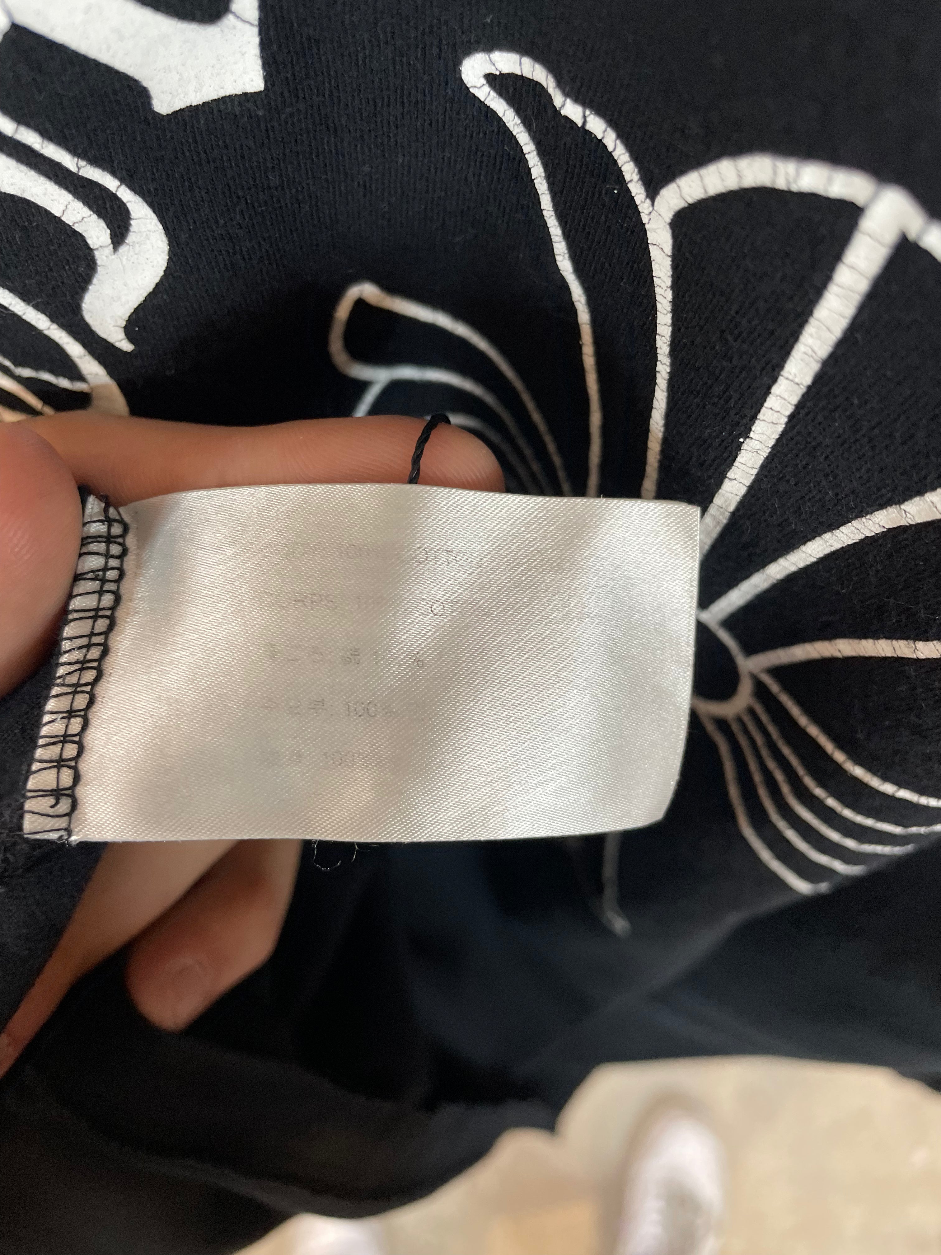 Chrome Hearts Neck Logo Pocket Cross LS Used XXL