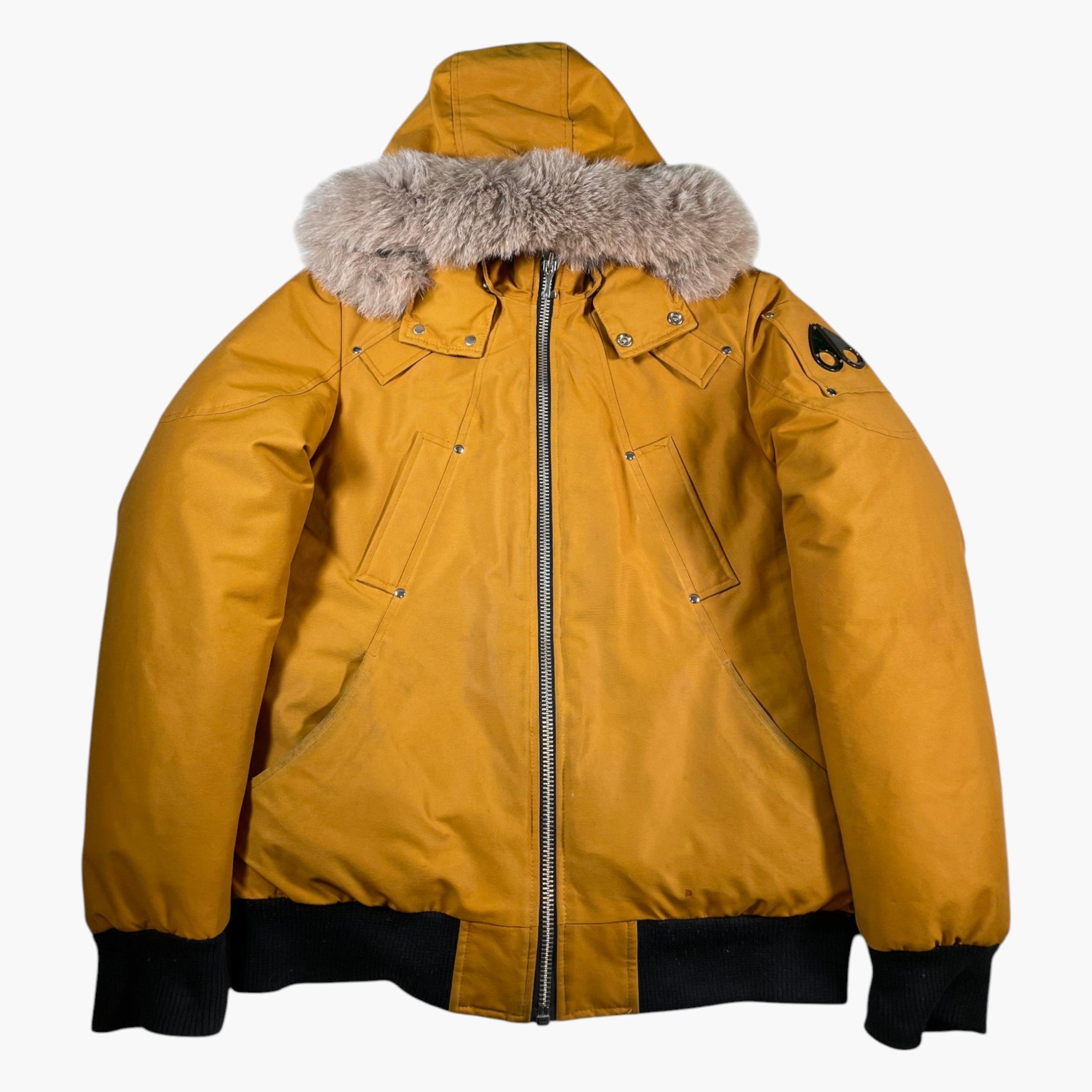 Moose Knuckles Fur 3Q Mustard Parka Jacket