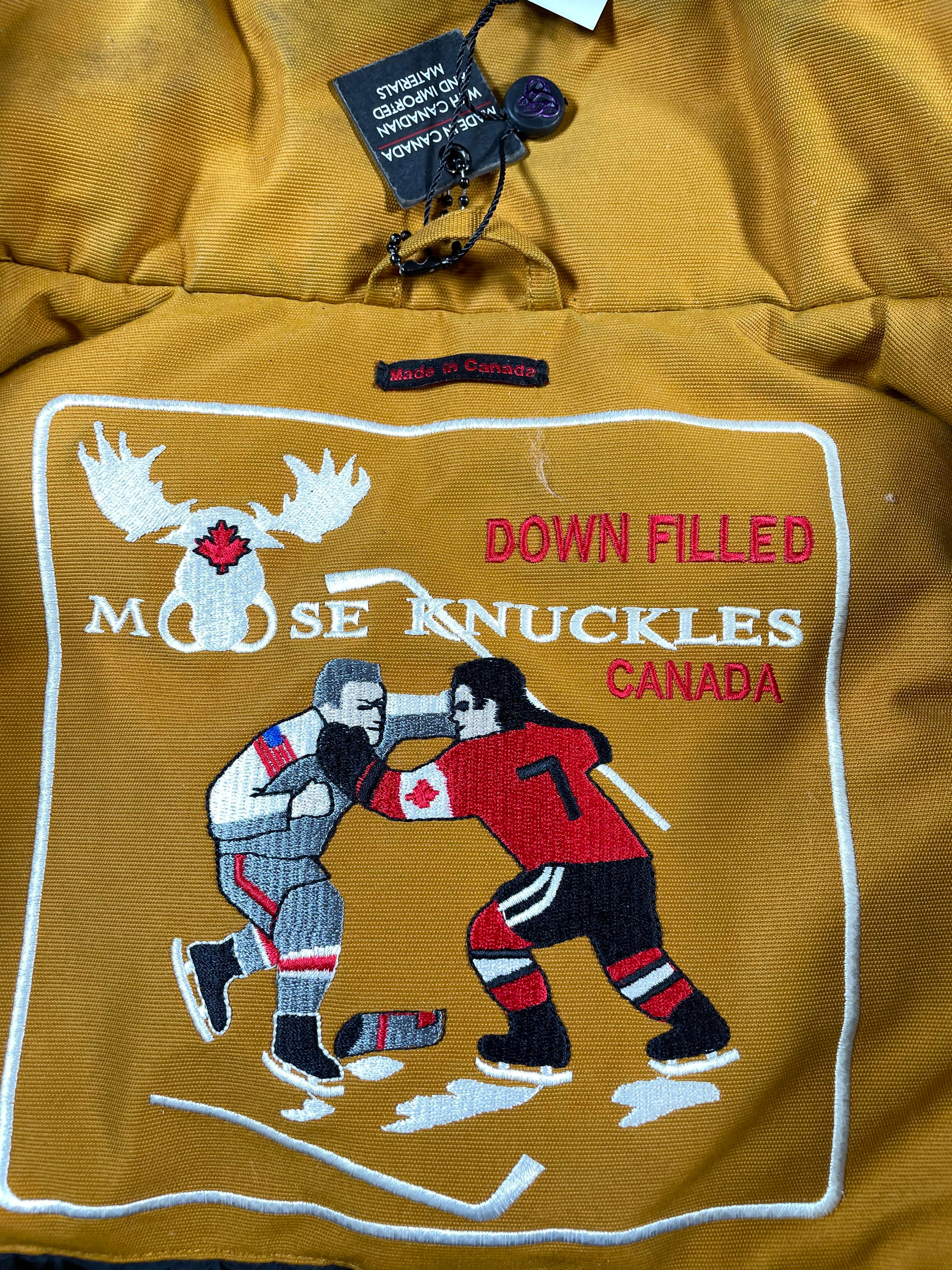 Moose Knuckles Fur 3Q Mustard Parka Jacket