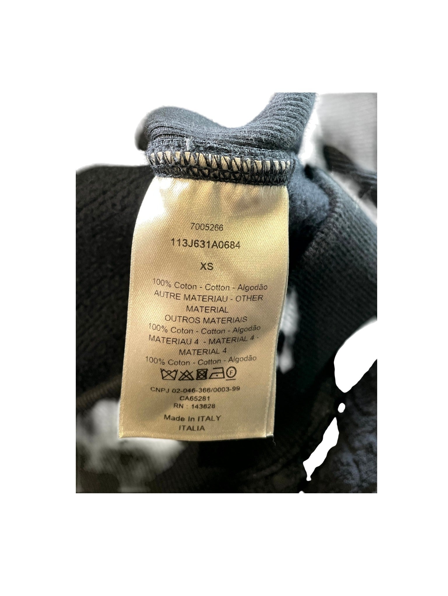 Dior "Towel" Navy Hoodie