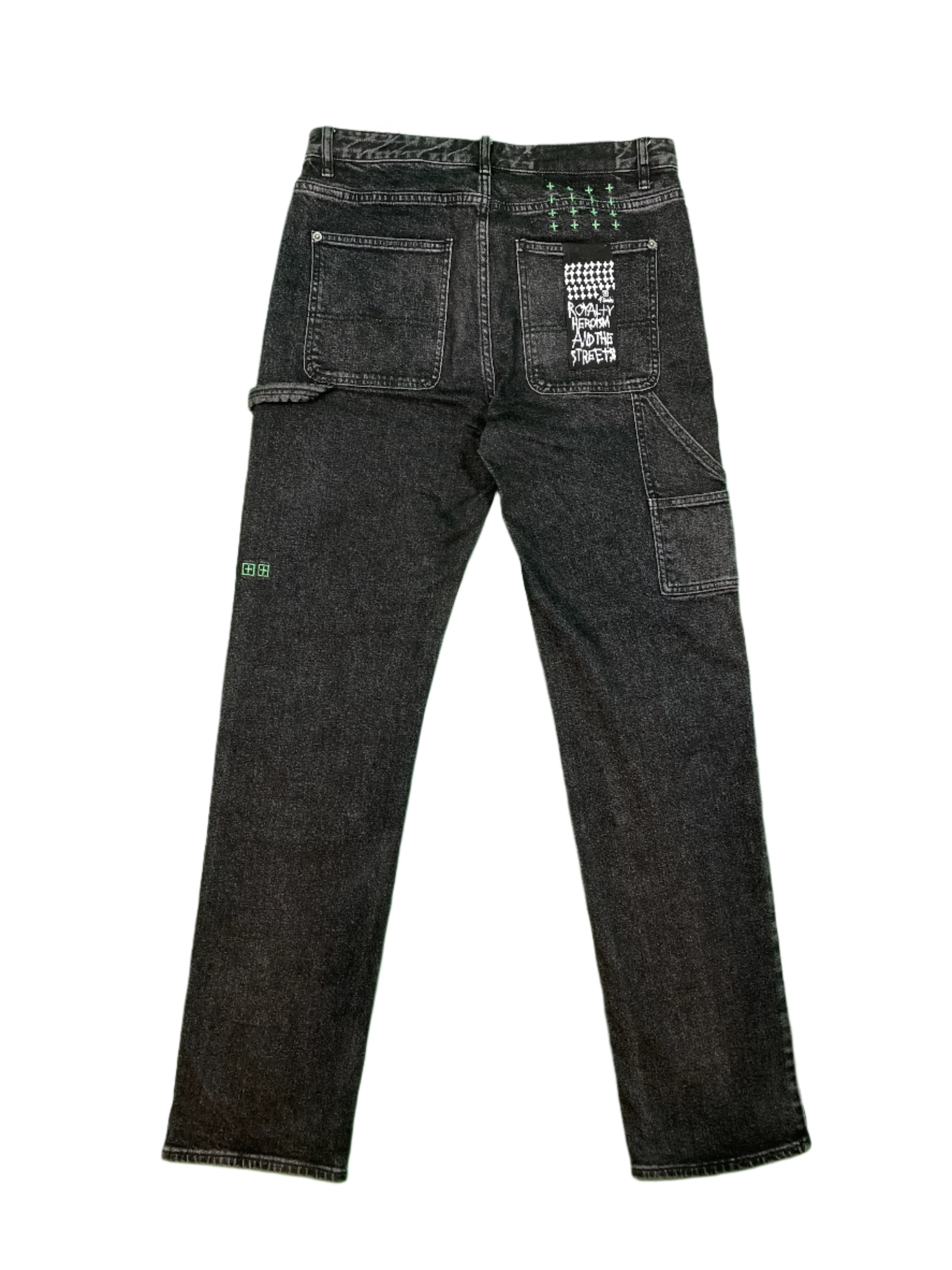 Ksubi Black & Green Carpenter Jeans