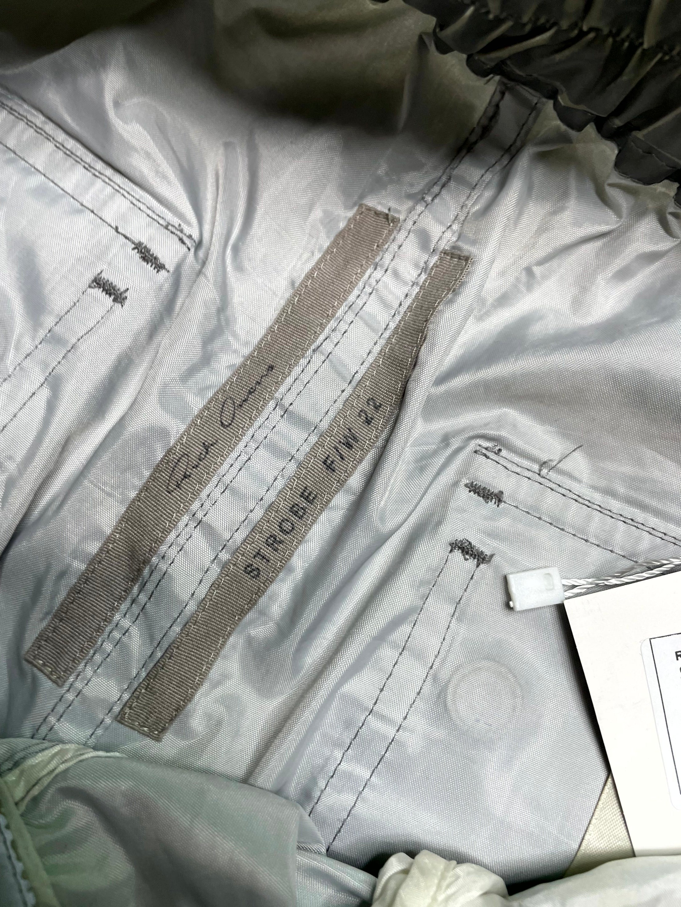 Rick Owens Reflective Bauhaus Gray Cargo Pants