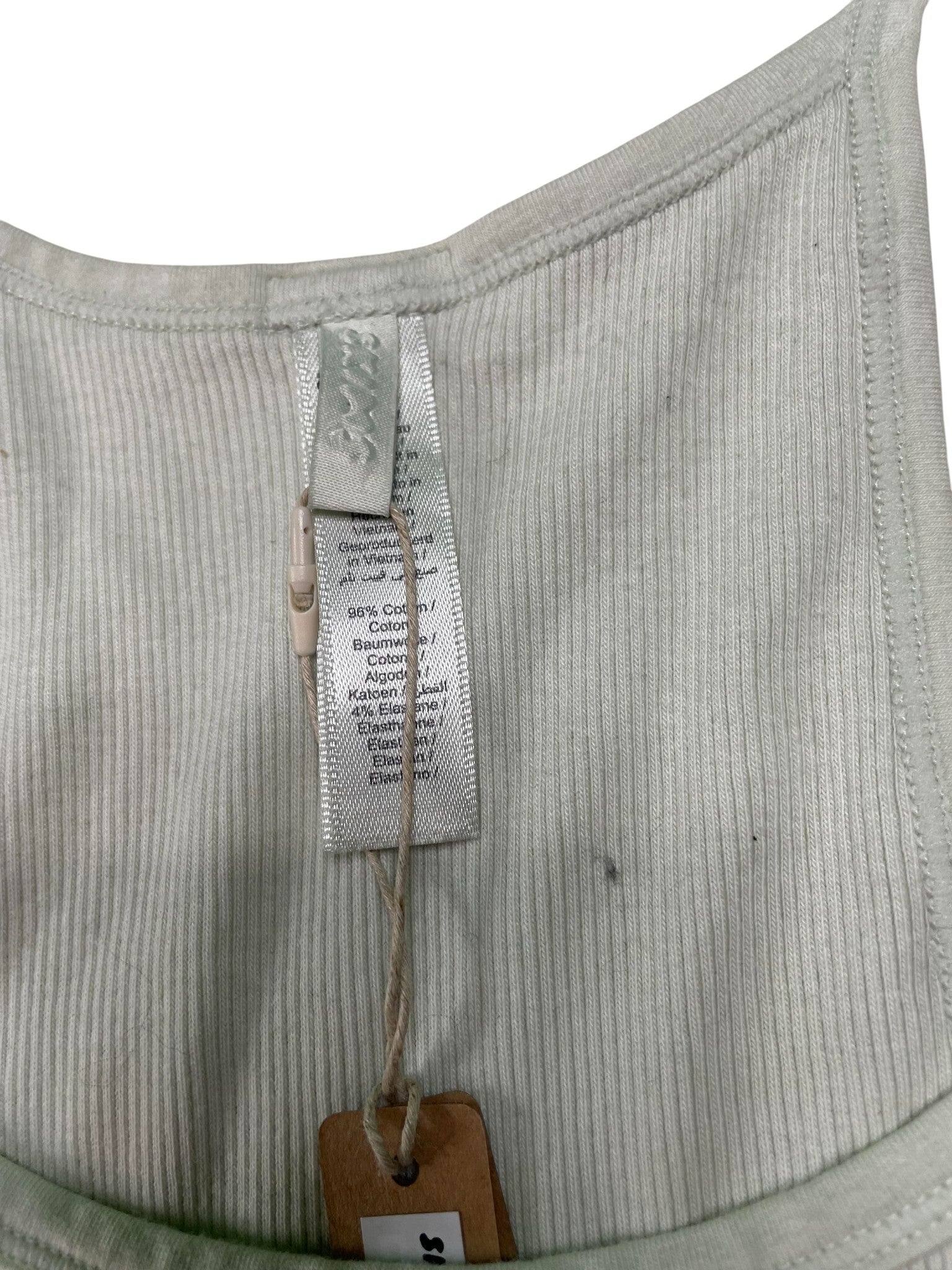 SKIMS Cotton Rib Scoop Long Tank Mint