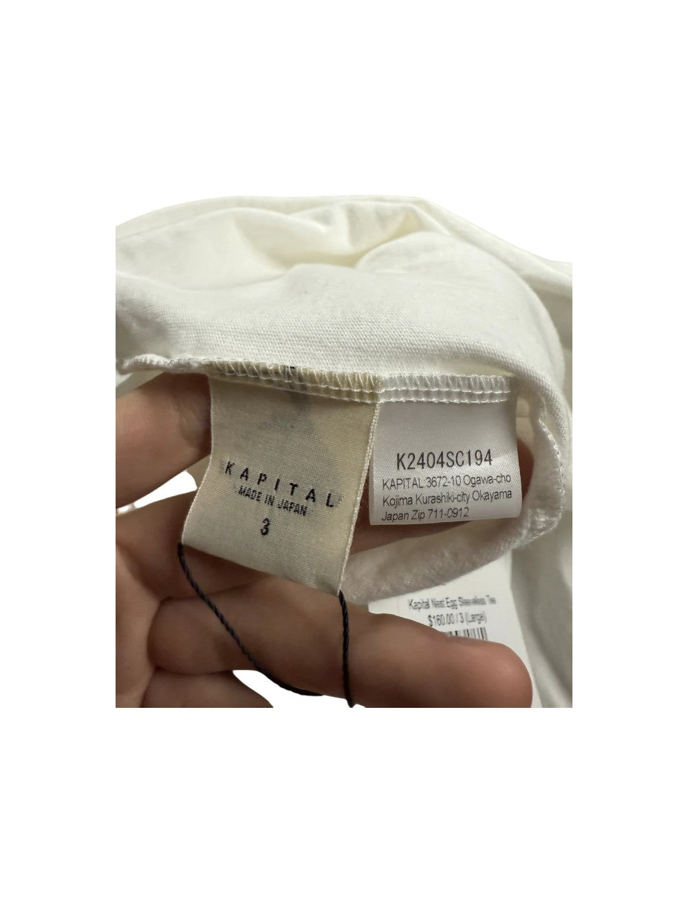 Kapital Nest Egg White Sleeveless Tee