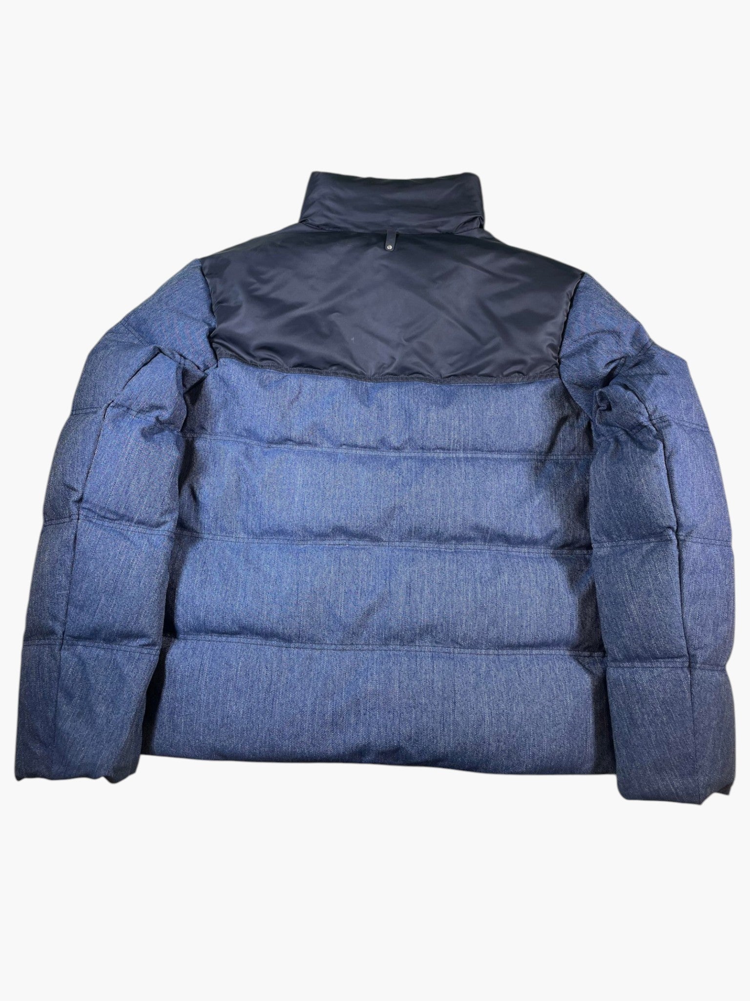 Mackage Navy Denim Puffer Jacket