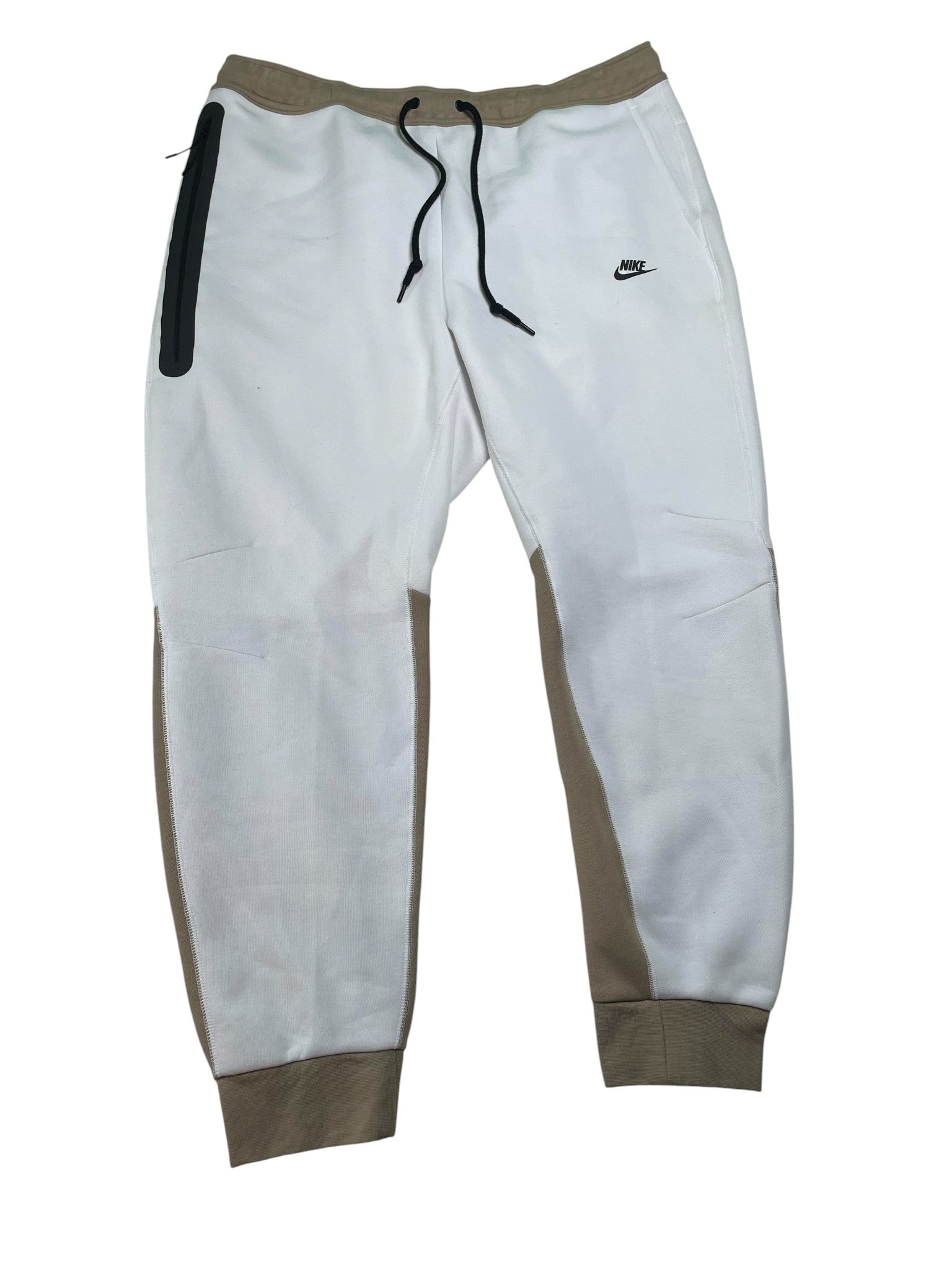 Nike White Tan Sweatpants