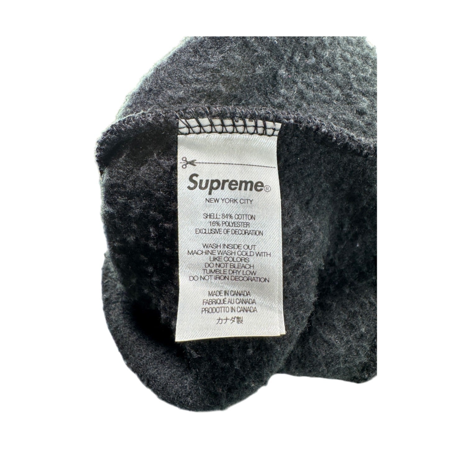 Supreme Bogo Crewneck Black & Red Sweatshirt