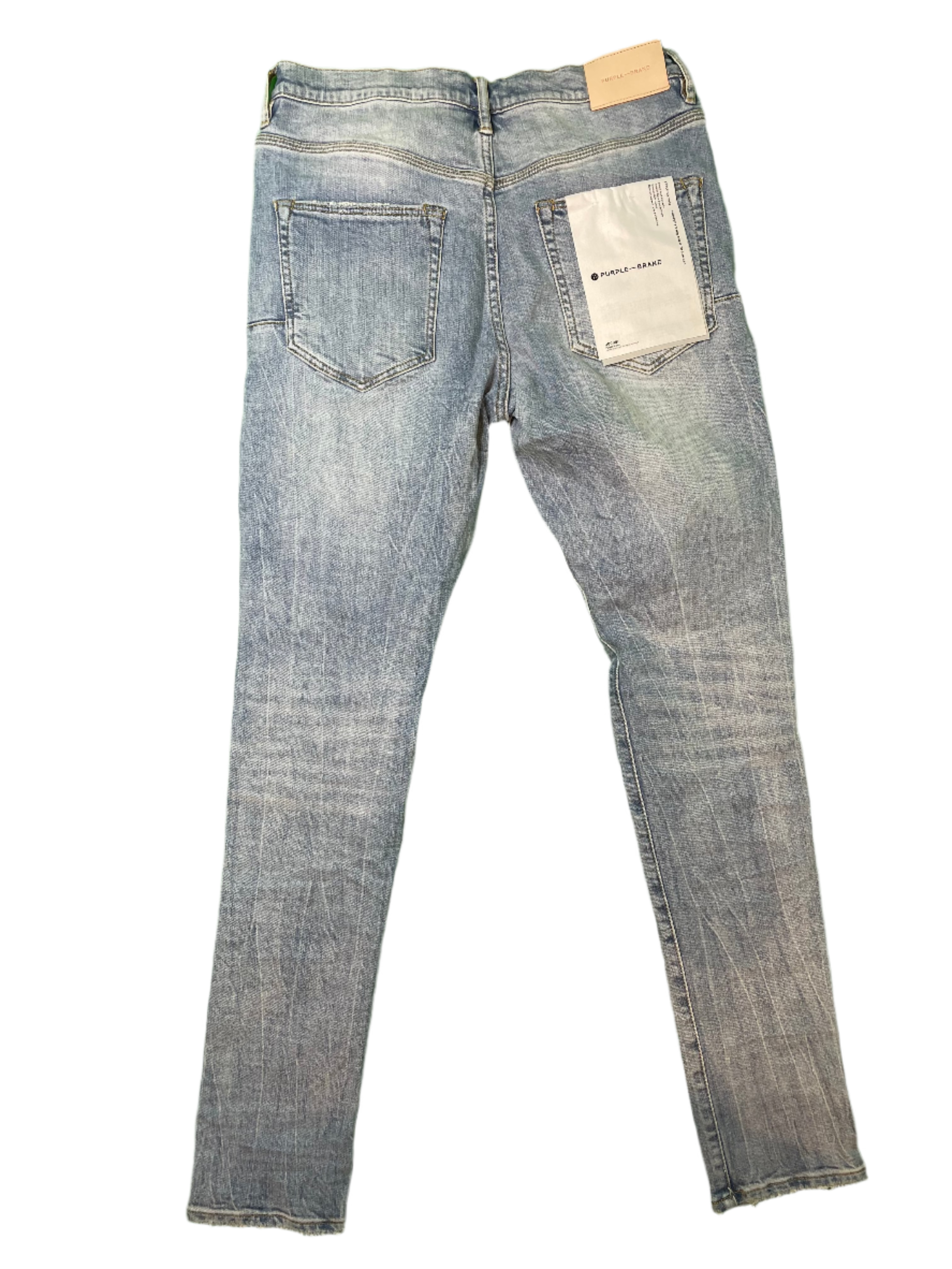 Purple Brand Light Wash Knee Rip Jeans