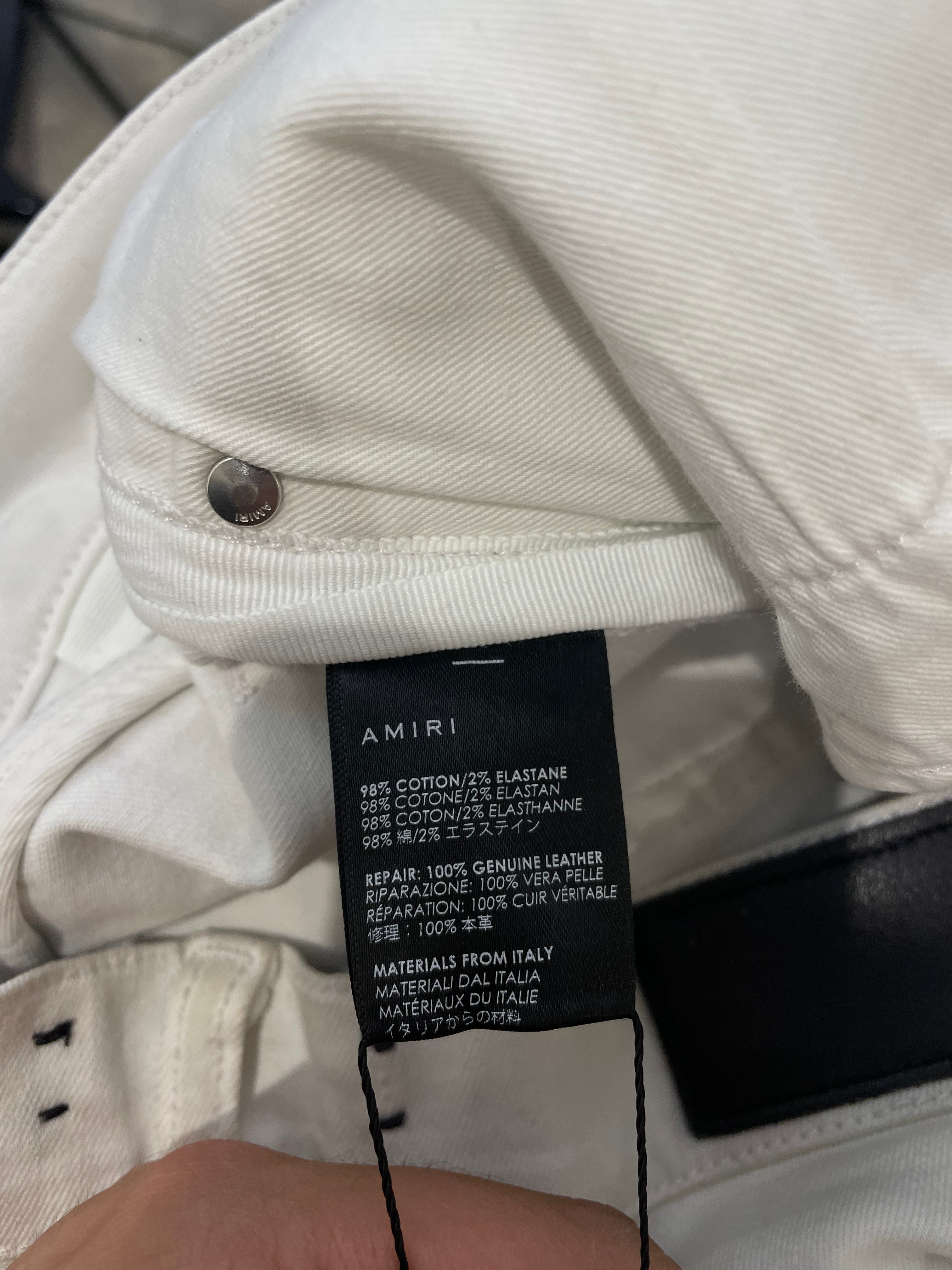 Amiri MX2 White White Patch Used 31