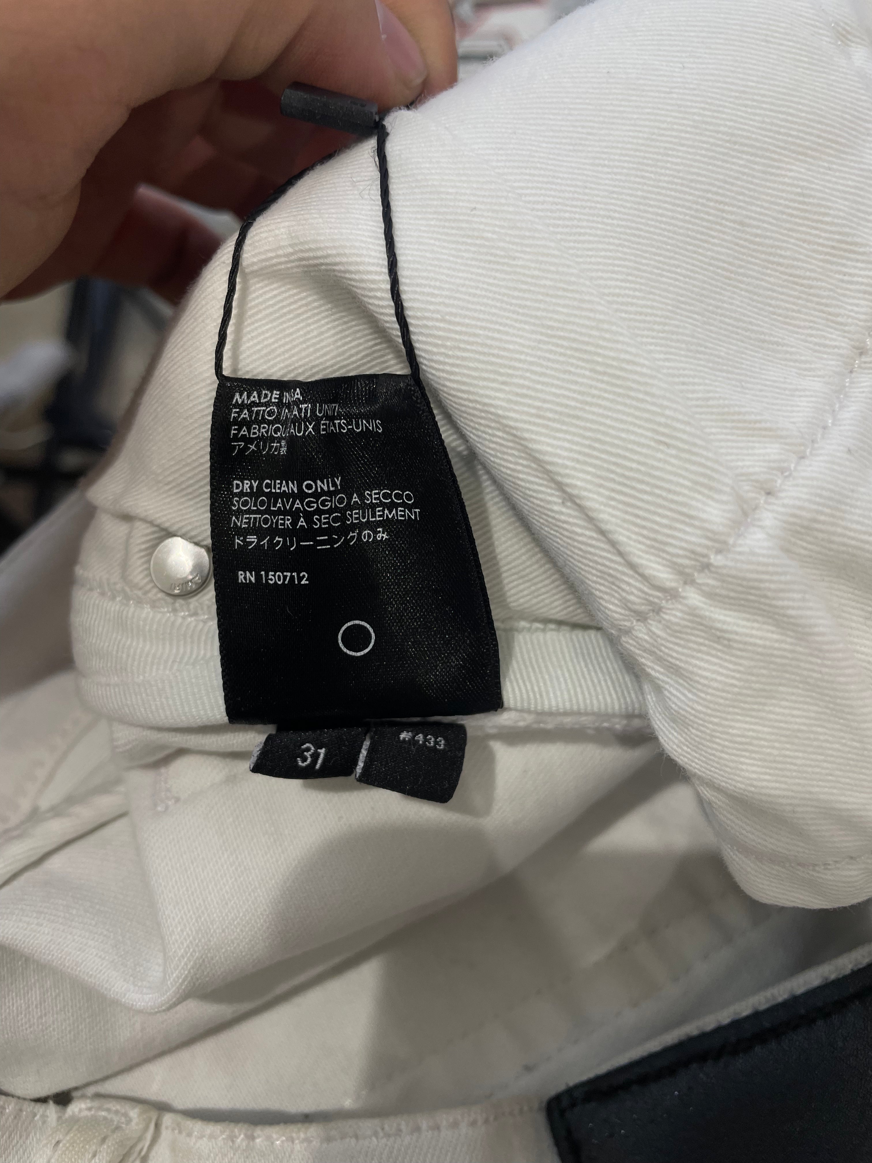 Amiri MX2 White White Patch Used 31