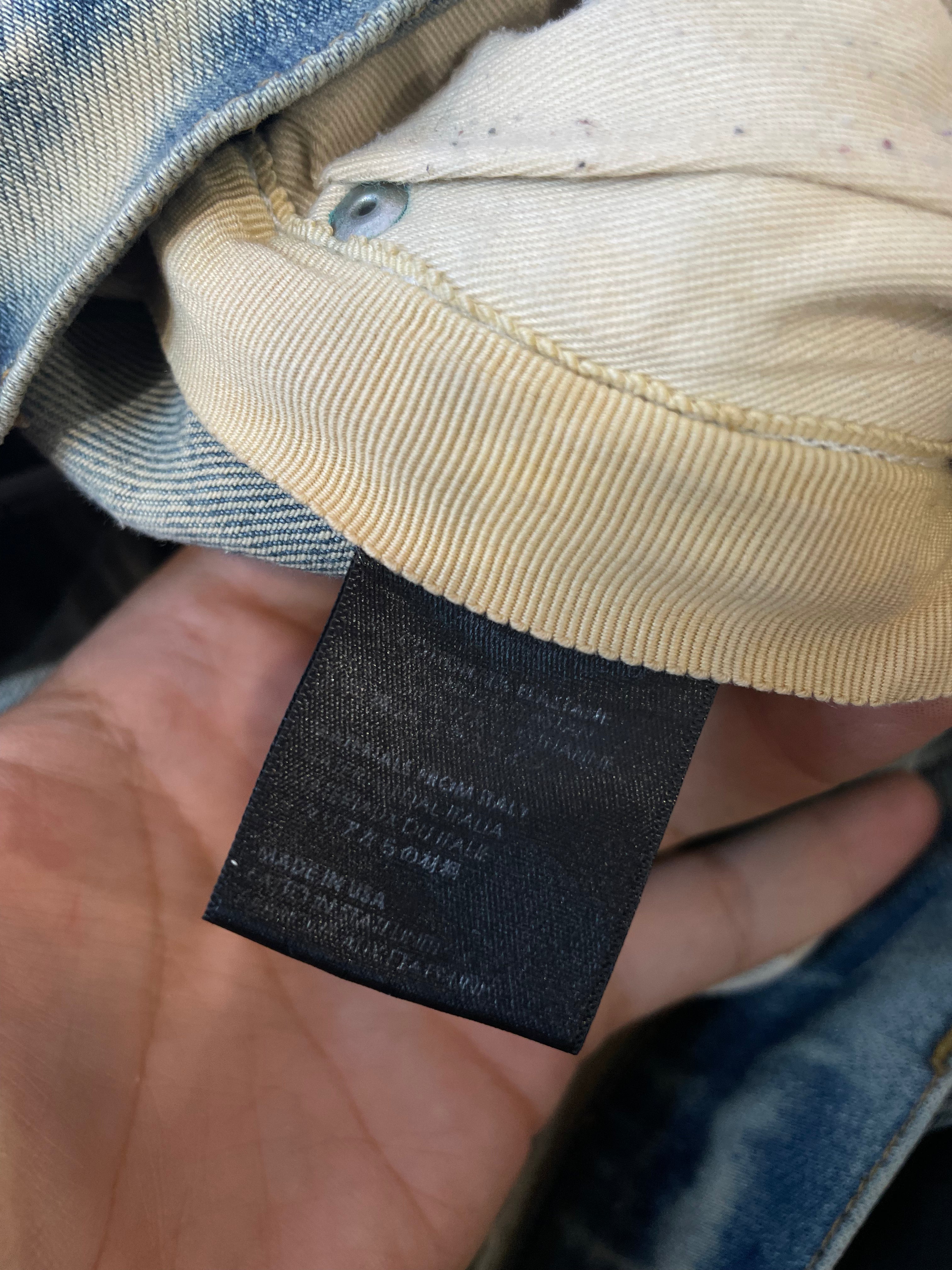 Amiri Jeans Light Wash White Stripe Used 31