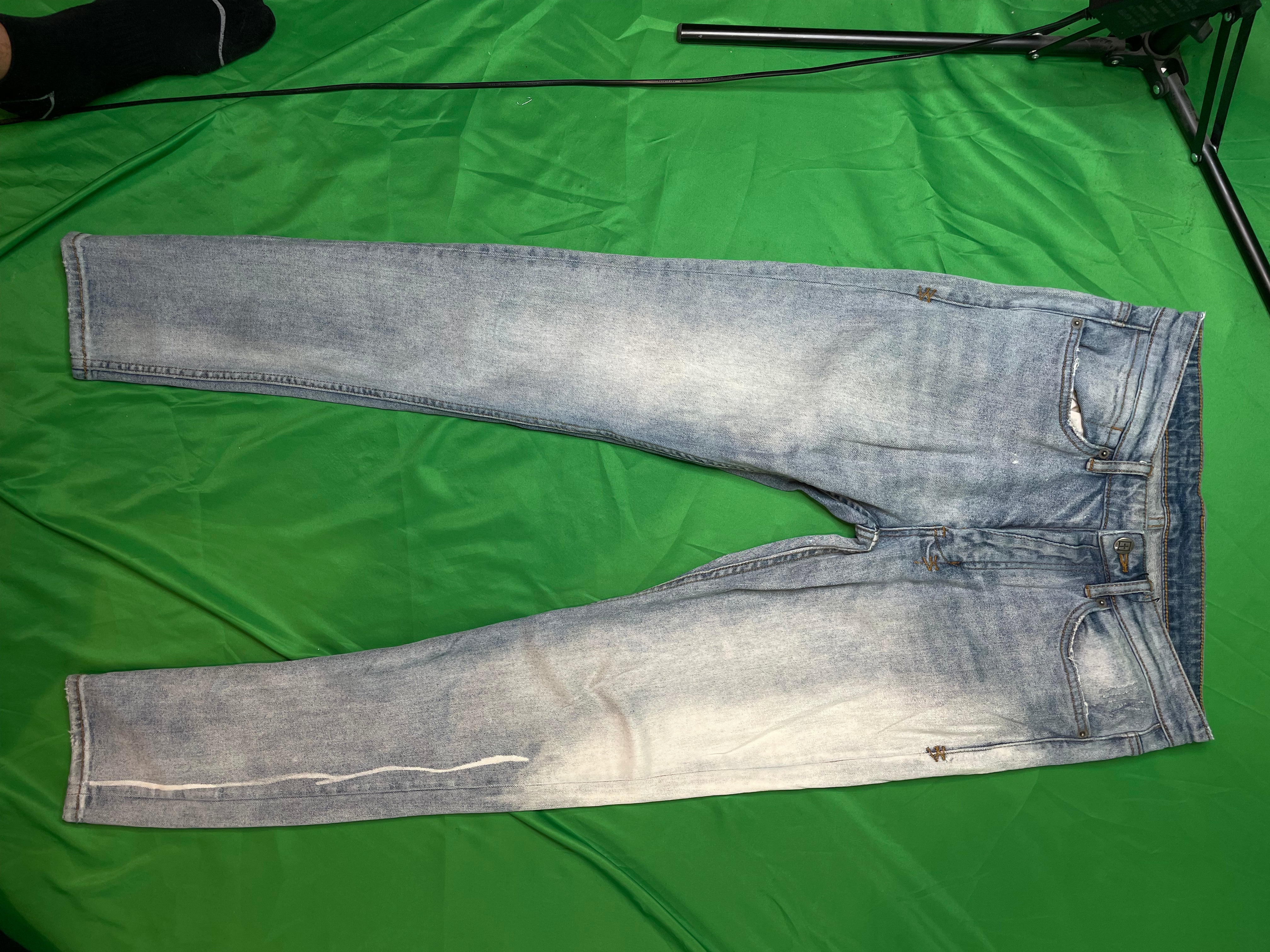 Ksubi Bleach Wash Blue Jeans
