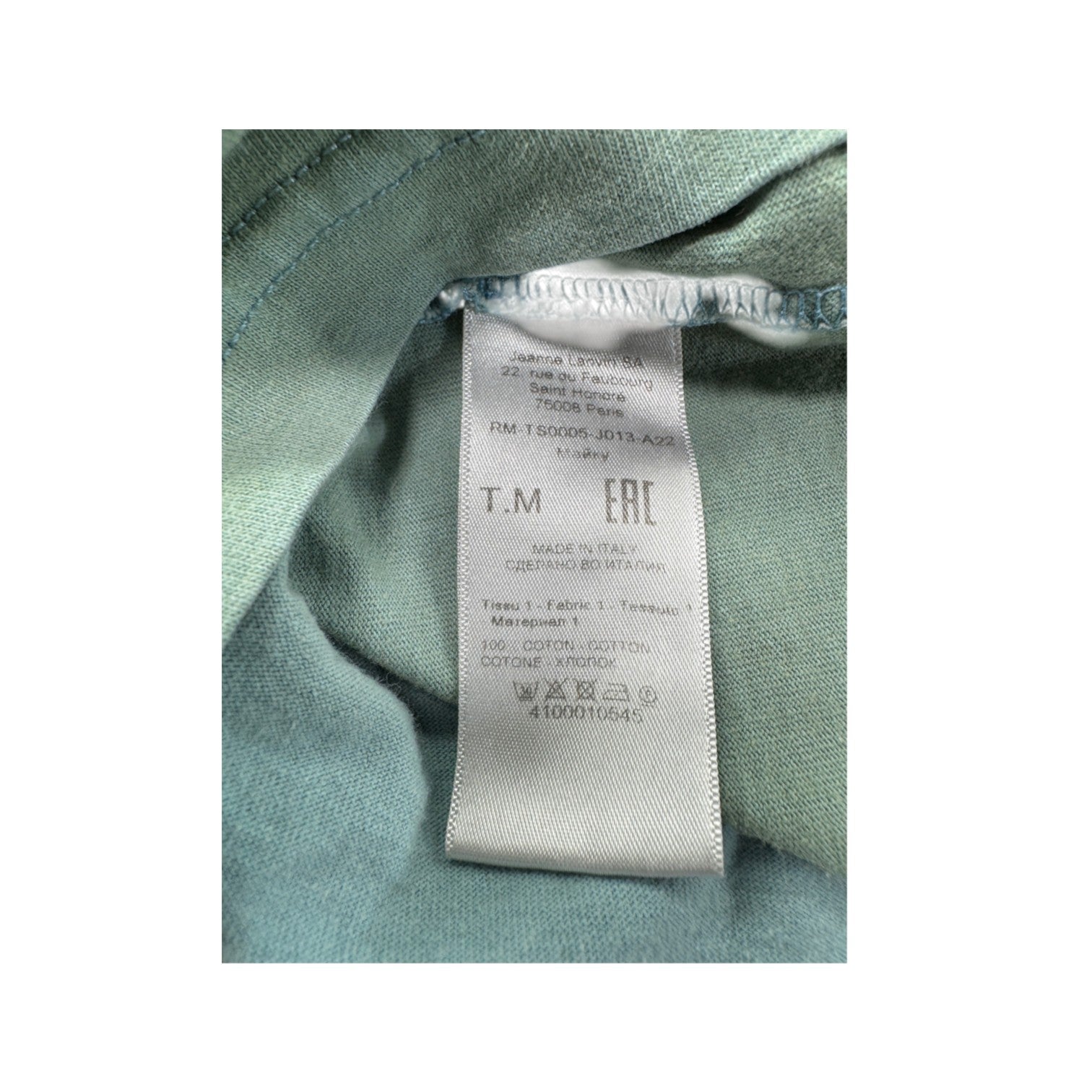 Lanvin Gradient Palm Tree Blue & Green Tee