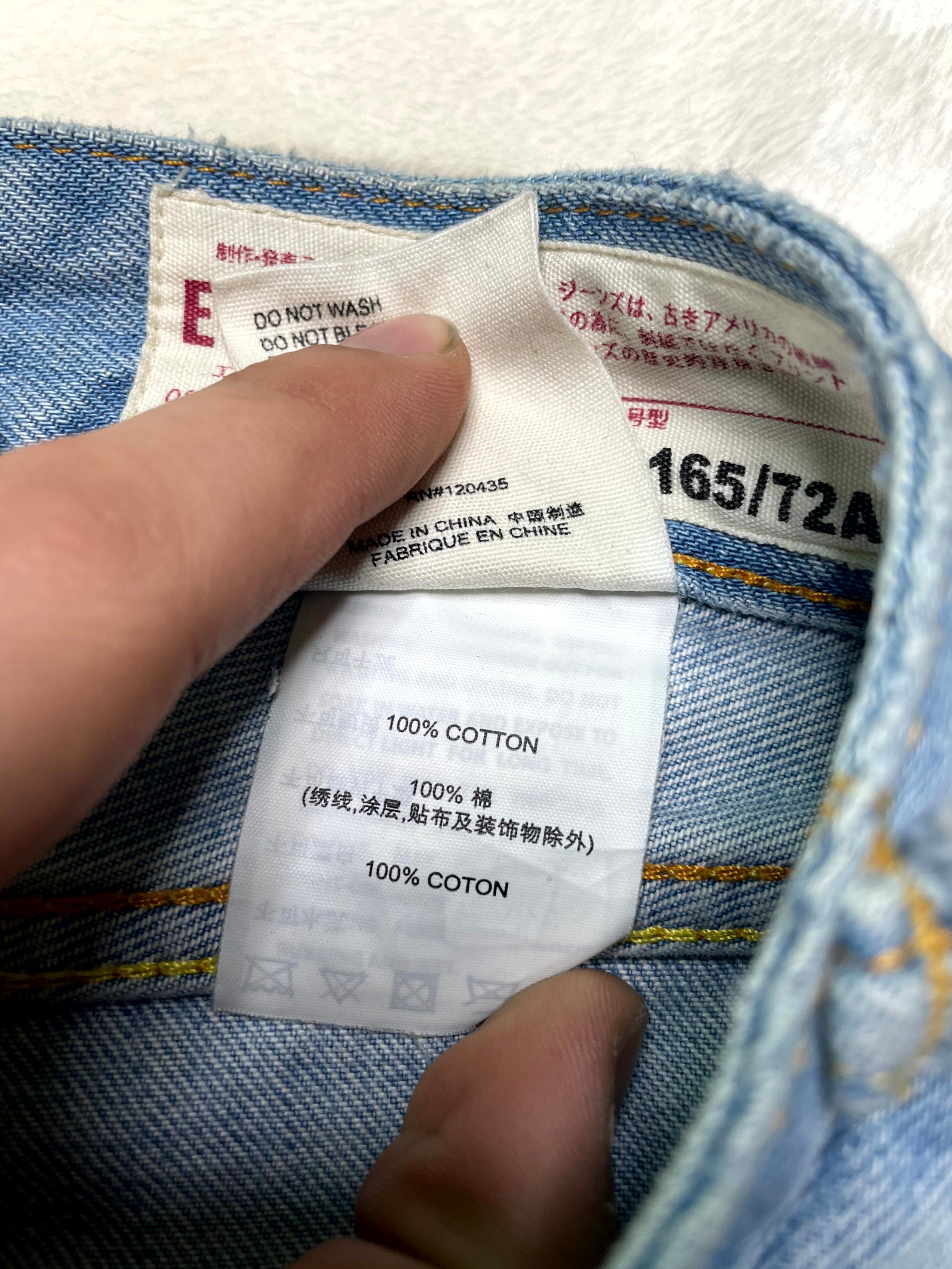 Who Decides War Evisu Light Wash Jeans