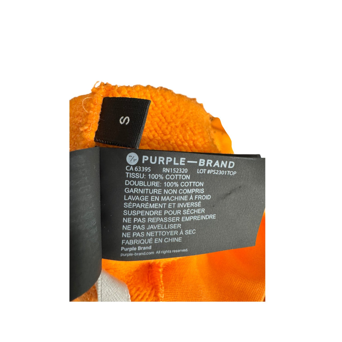 Purple Brand Splatter Orange & Black Hoodie
