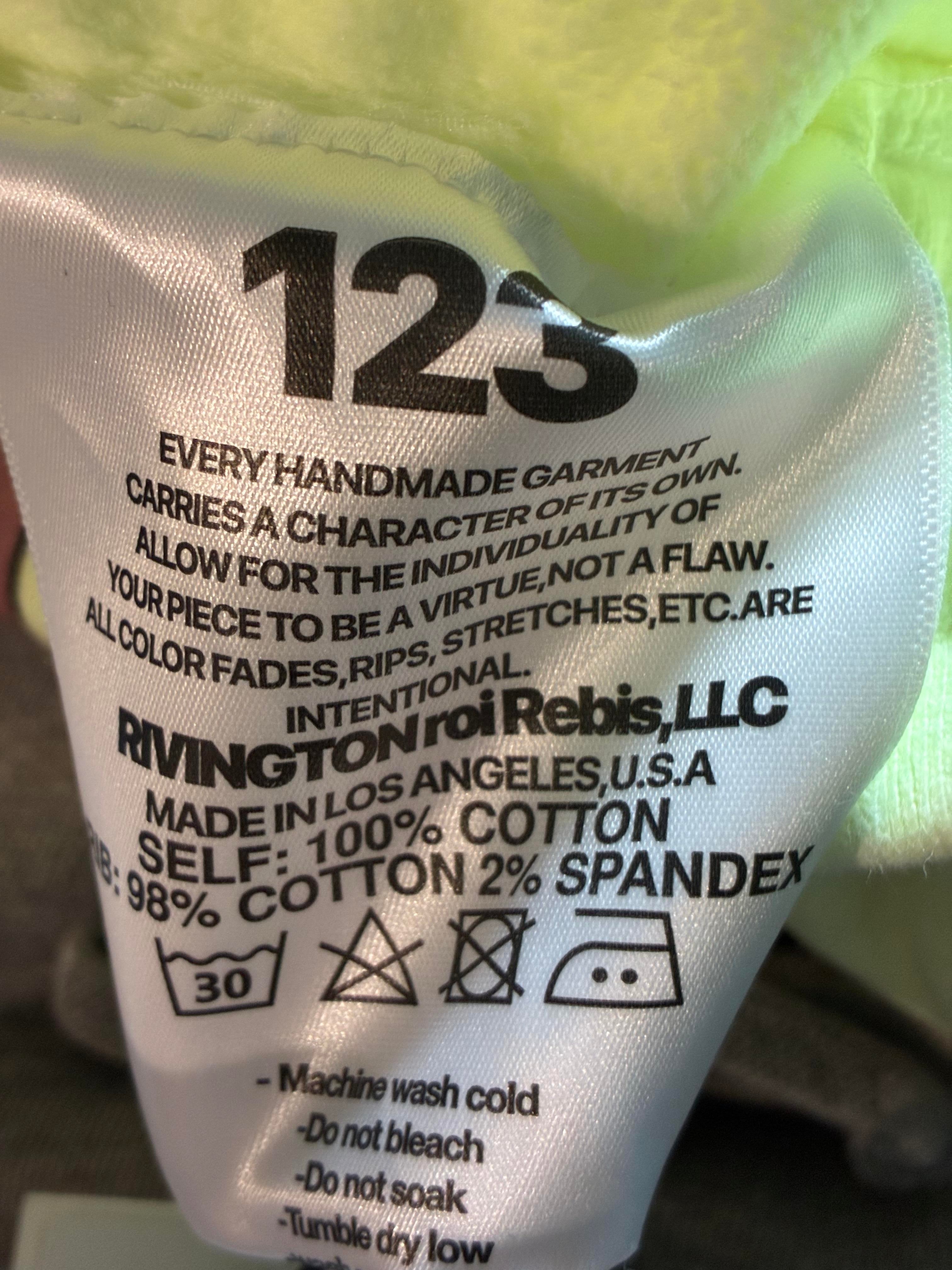 RRR123 Multi Lime Sweat shorts