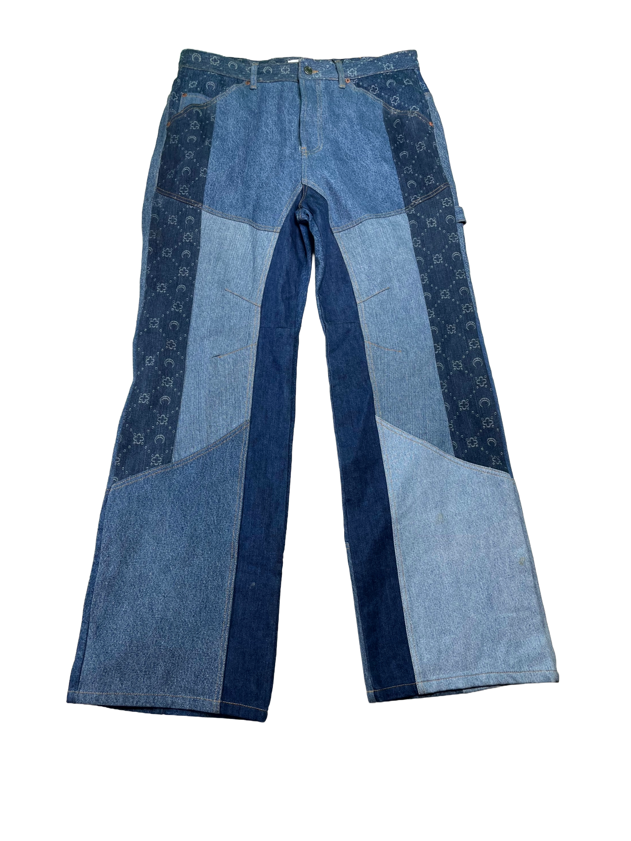 Marine Serre Regenerated Light Wash Jeans