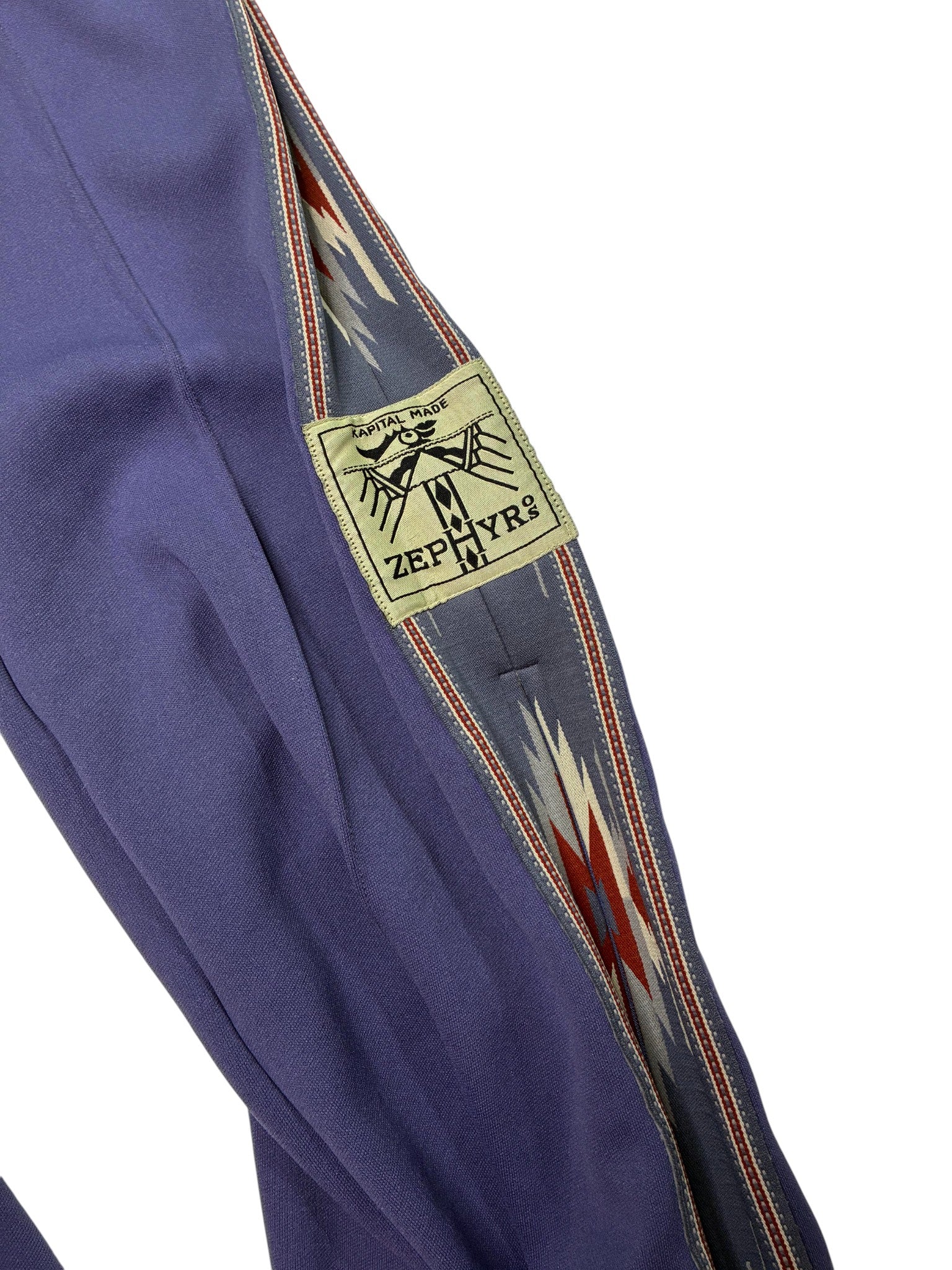Kapital Track Purple Stripe Sweatpants