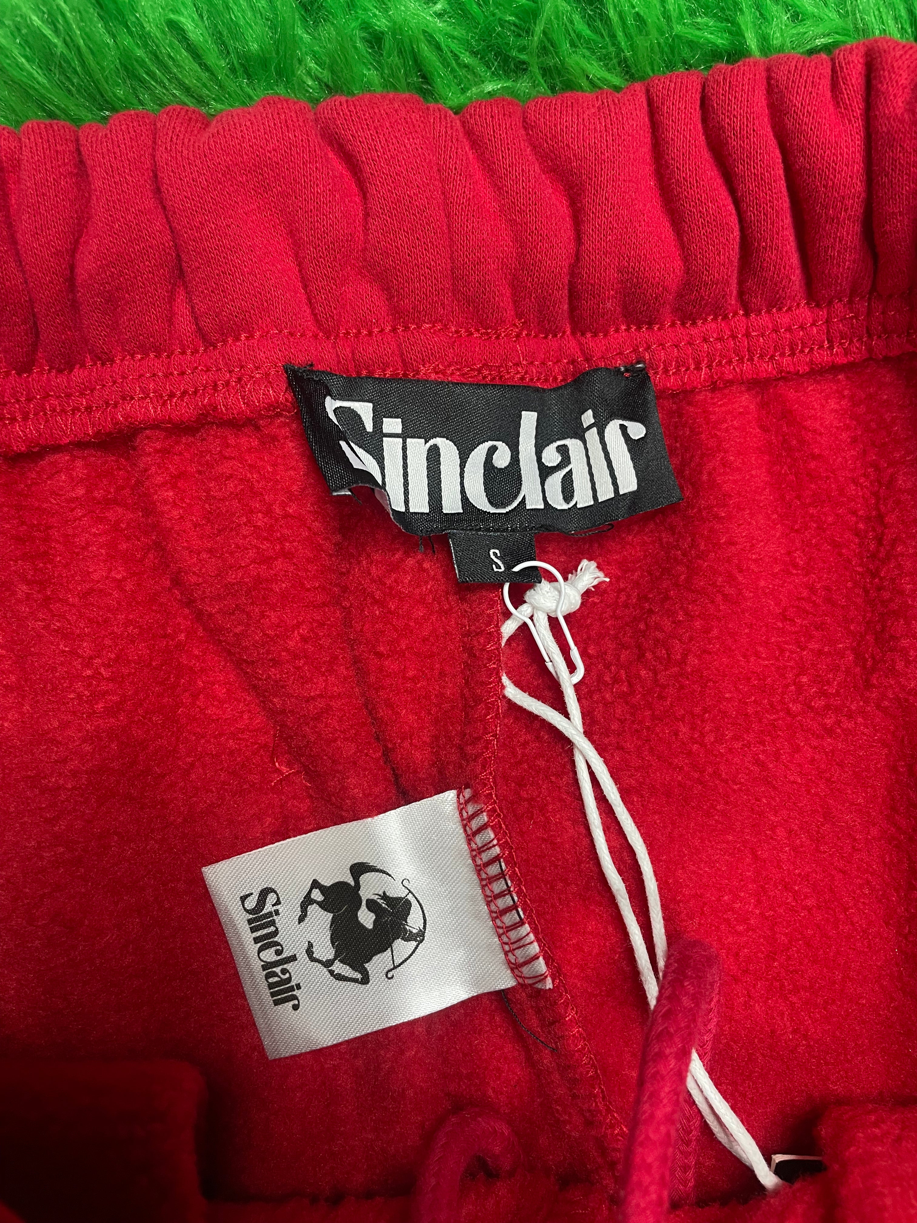 Sinclair Sweats Red Small New