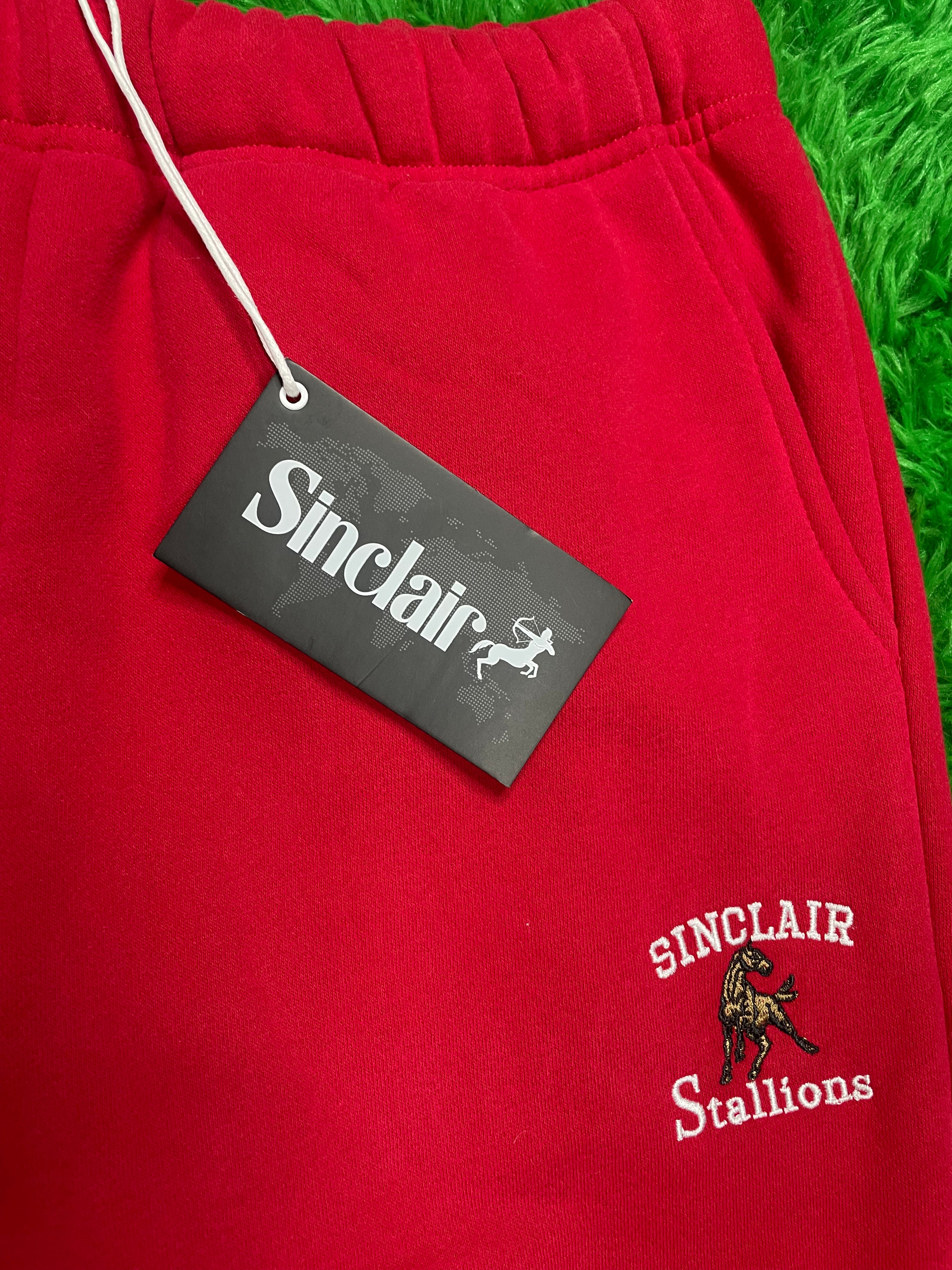 Sinclair Sweats Red Small New