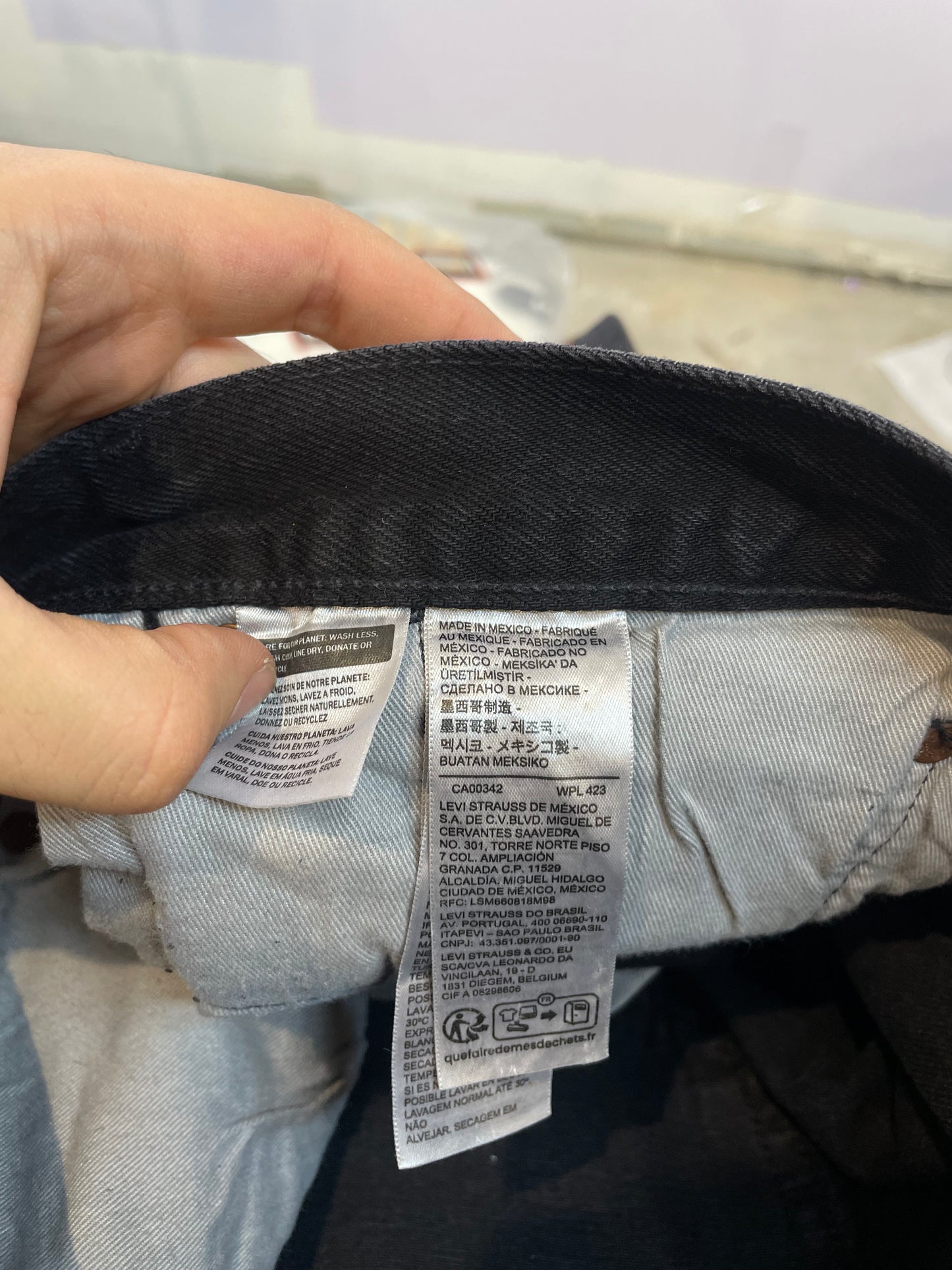 Denim Tears Offset Jeans Black Used 33