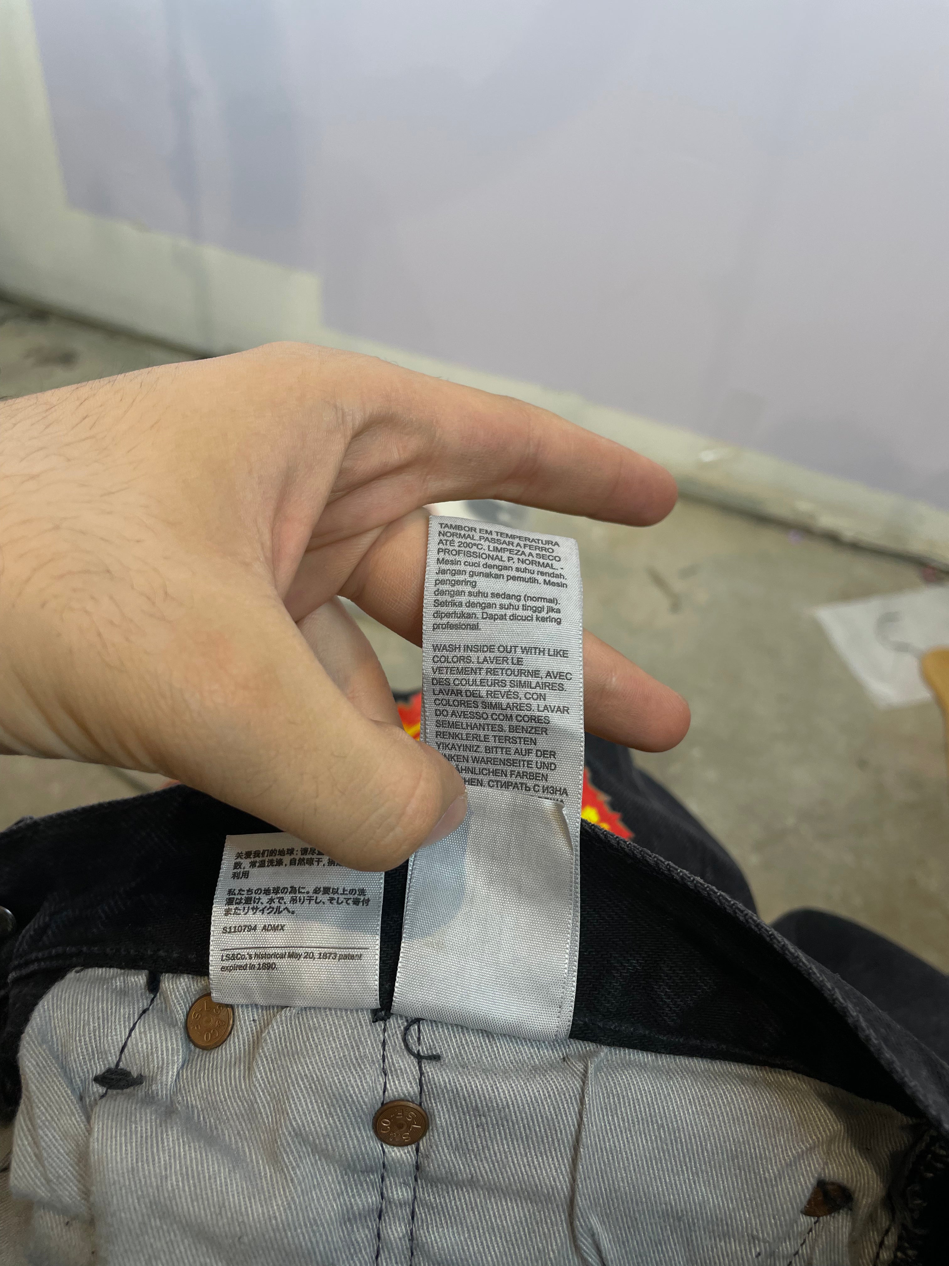 Denim Tears Offset Jeans Black Used 33