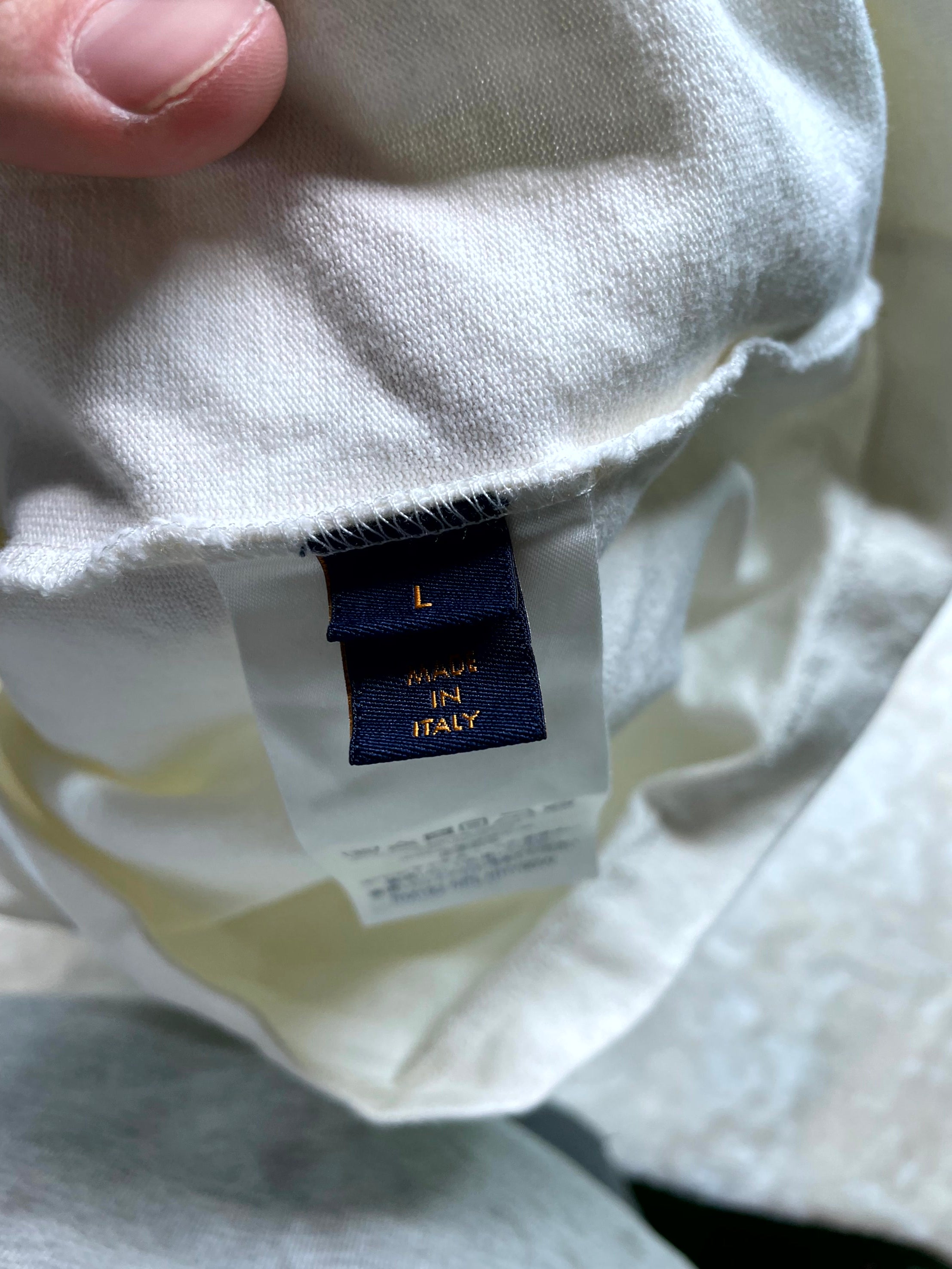 Louis Vuitton Smoke Logo White Tee