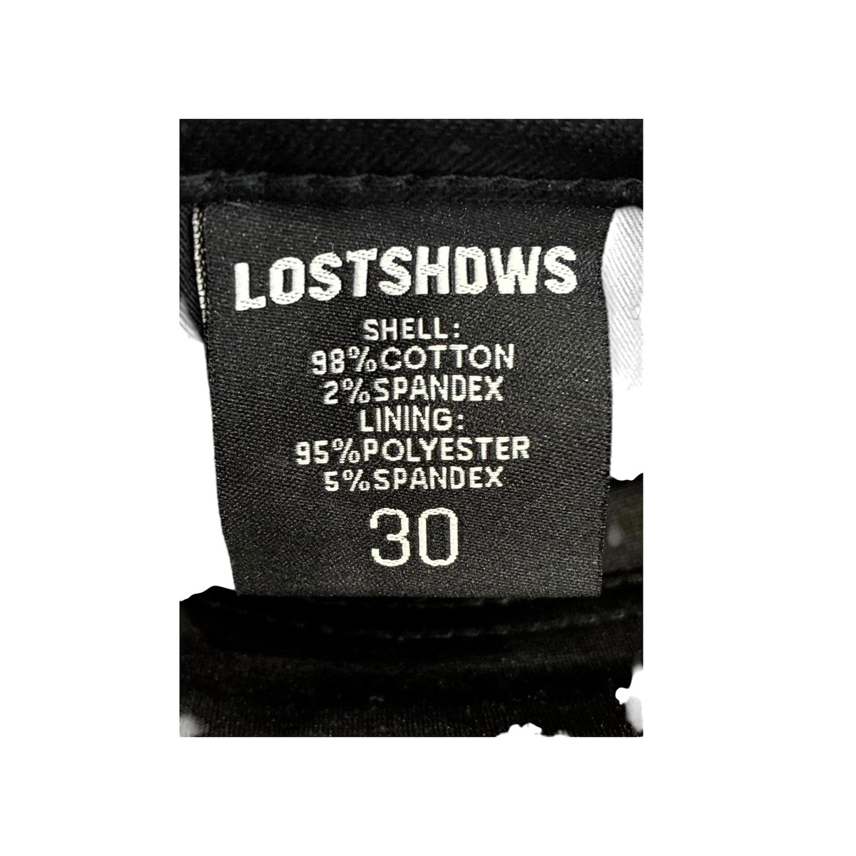 LOST SHDWS Wax Black & Bone Jeans