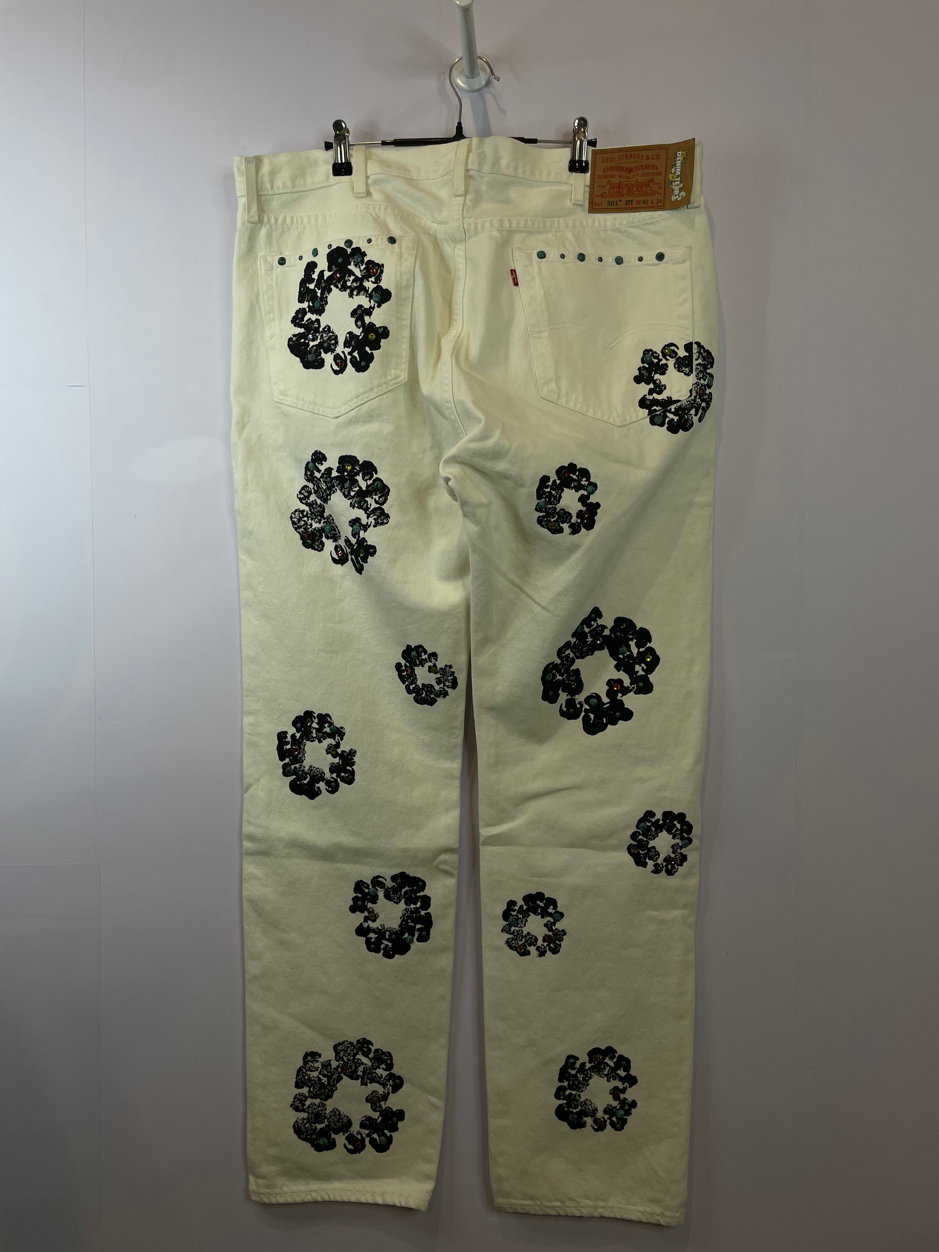 Denim Tears Studded Jeans White New 40