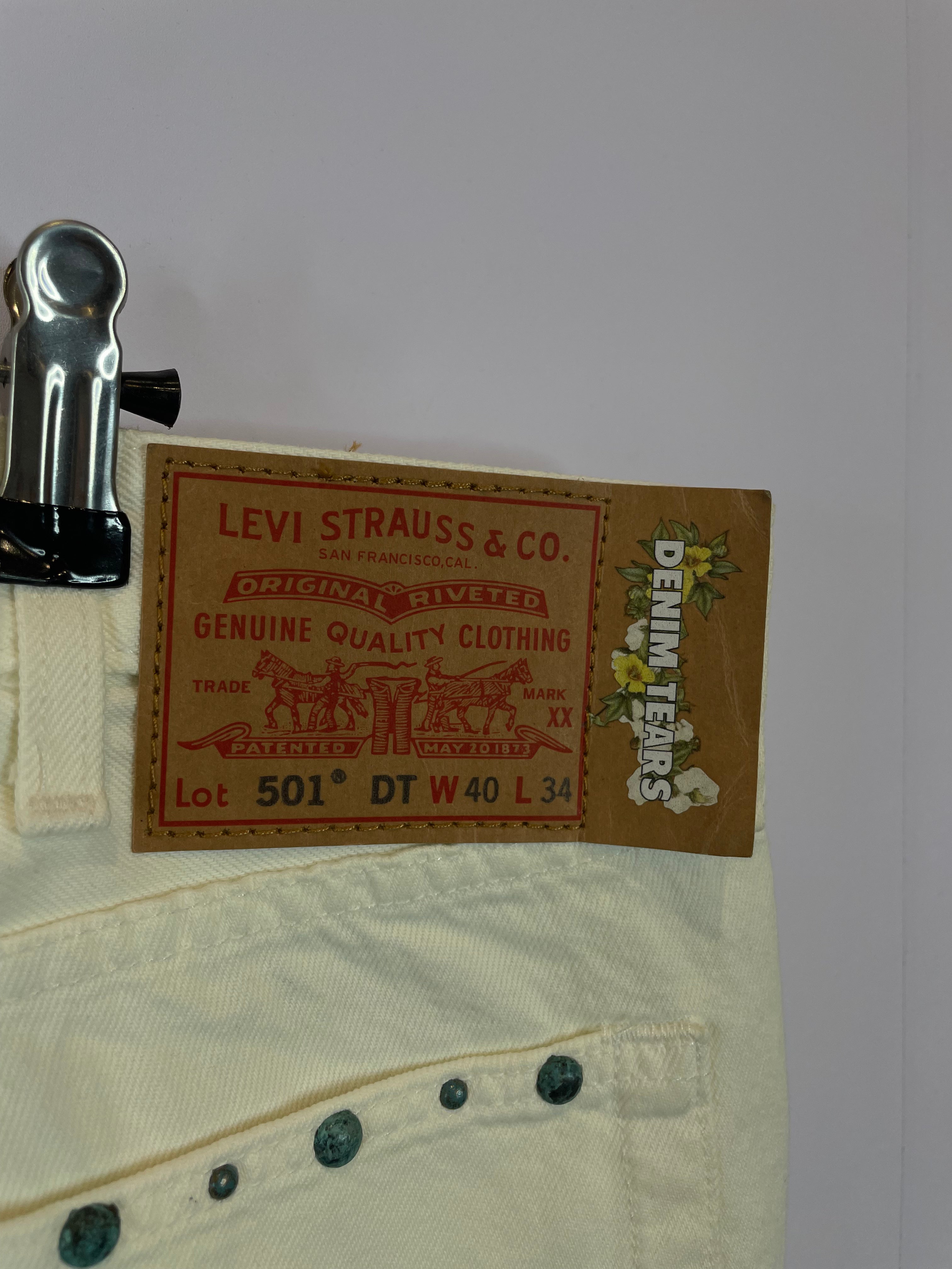 Denim Tears Studded Jeans White New 40