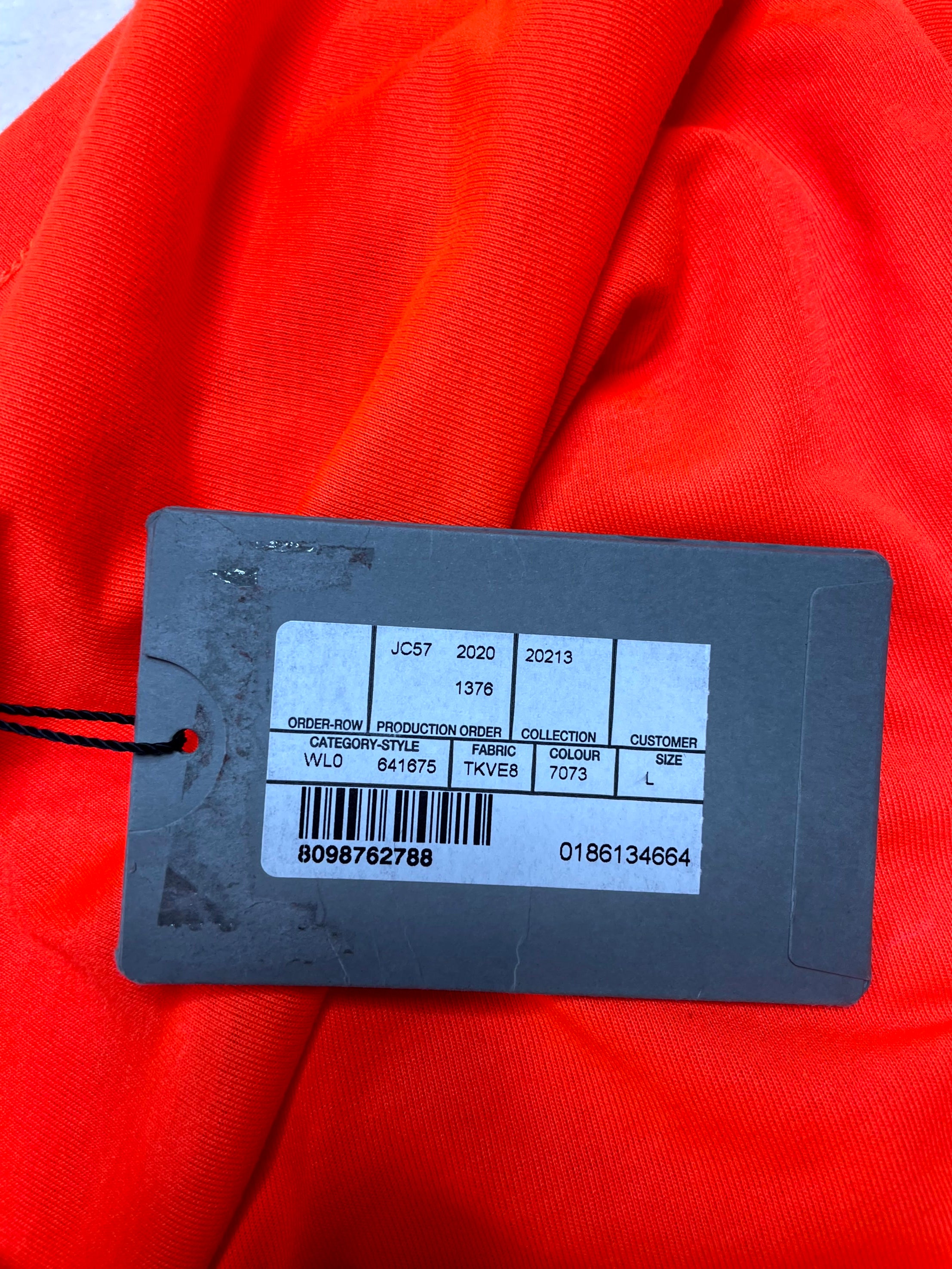 Balenciaga Campaign Logo Orange Tee