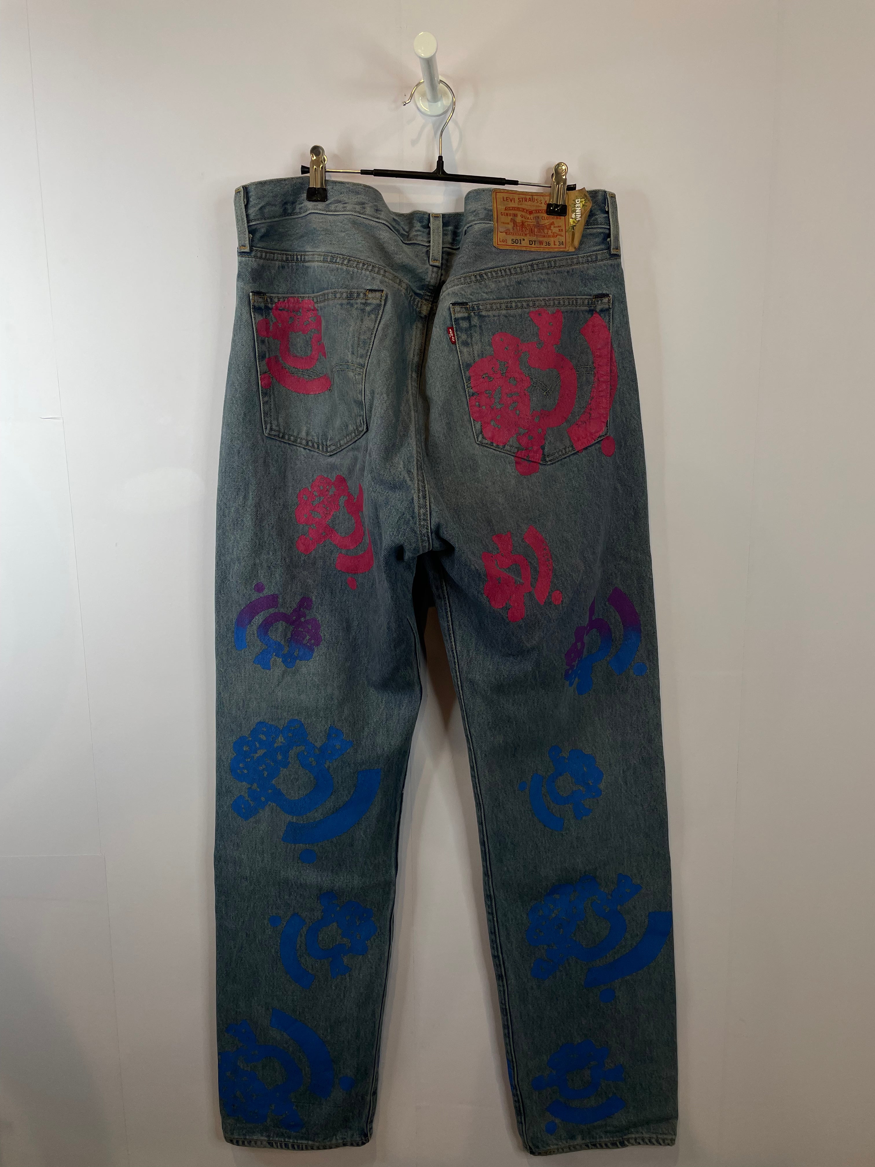 Denim Tears Jeans Light Wash BSTROY Used 36