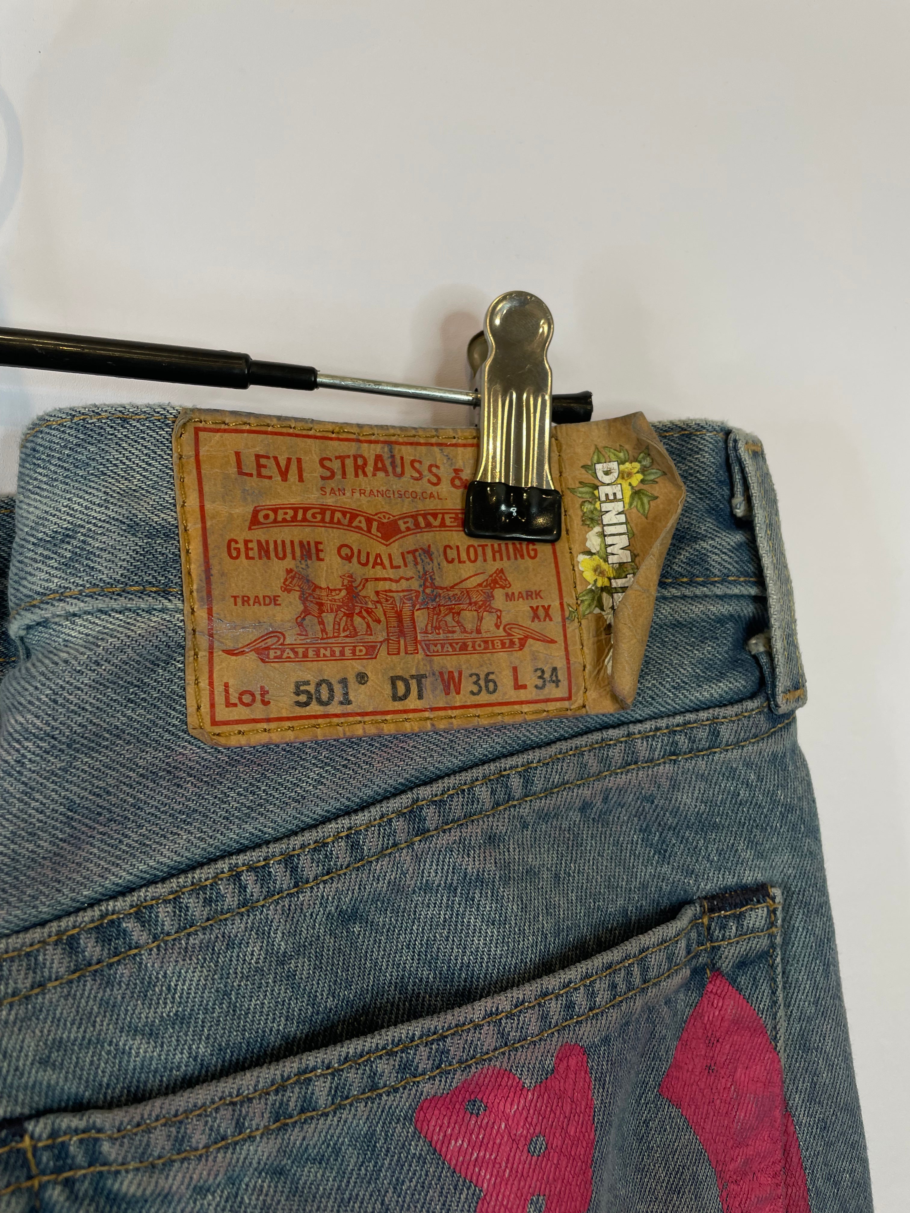 Denim Tears Jeans Light Wash BSTROY Used 36