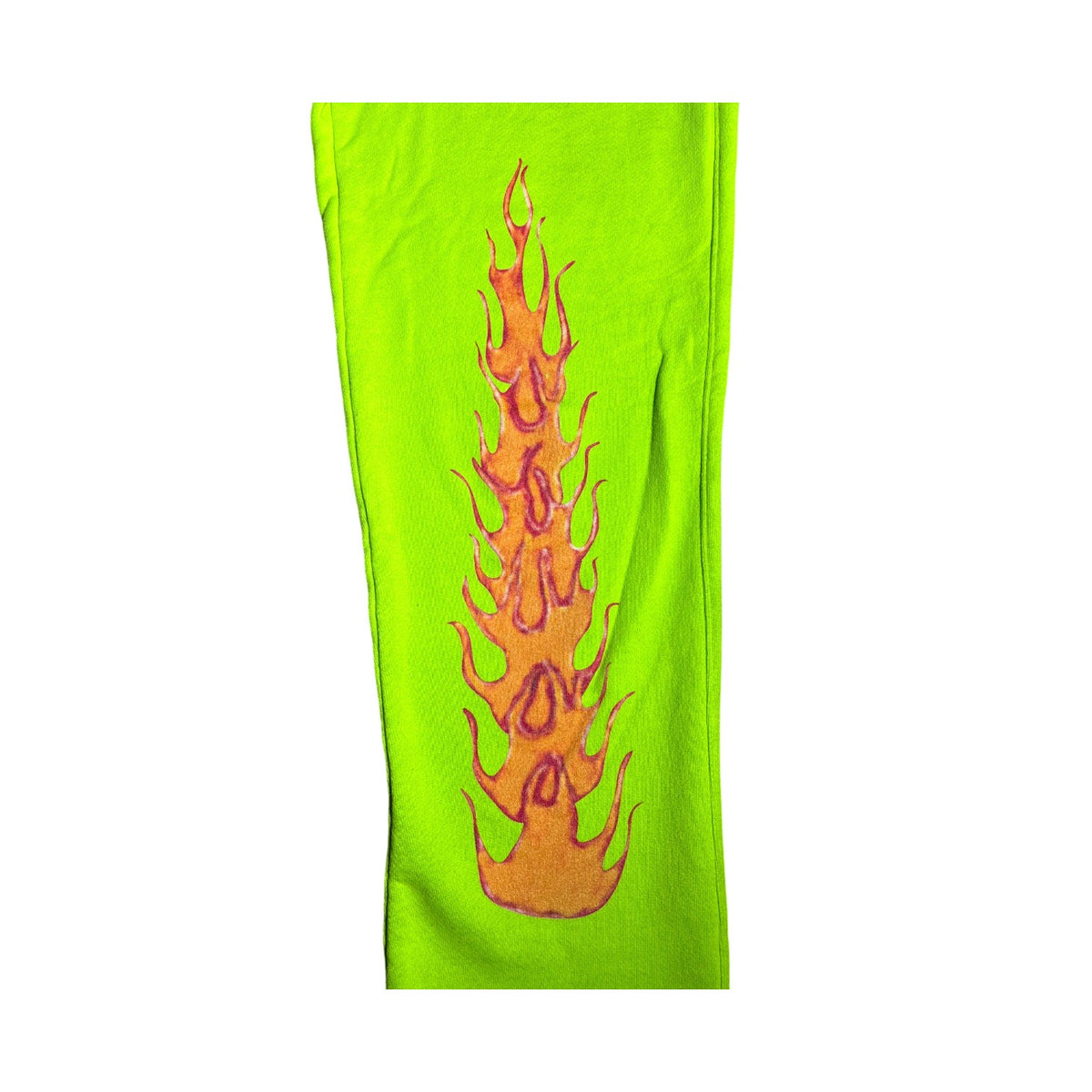 Eric Emanuel Flames Lime Green Sweats