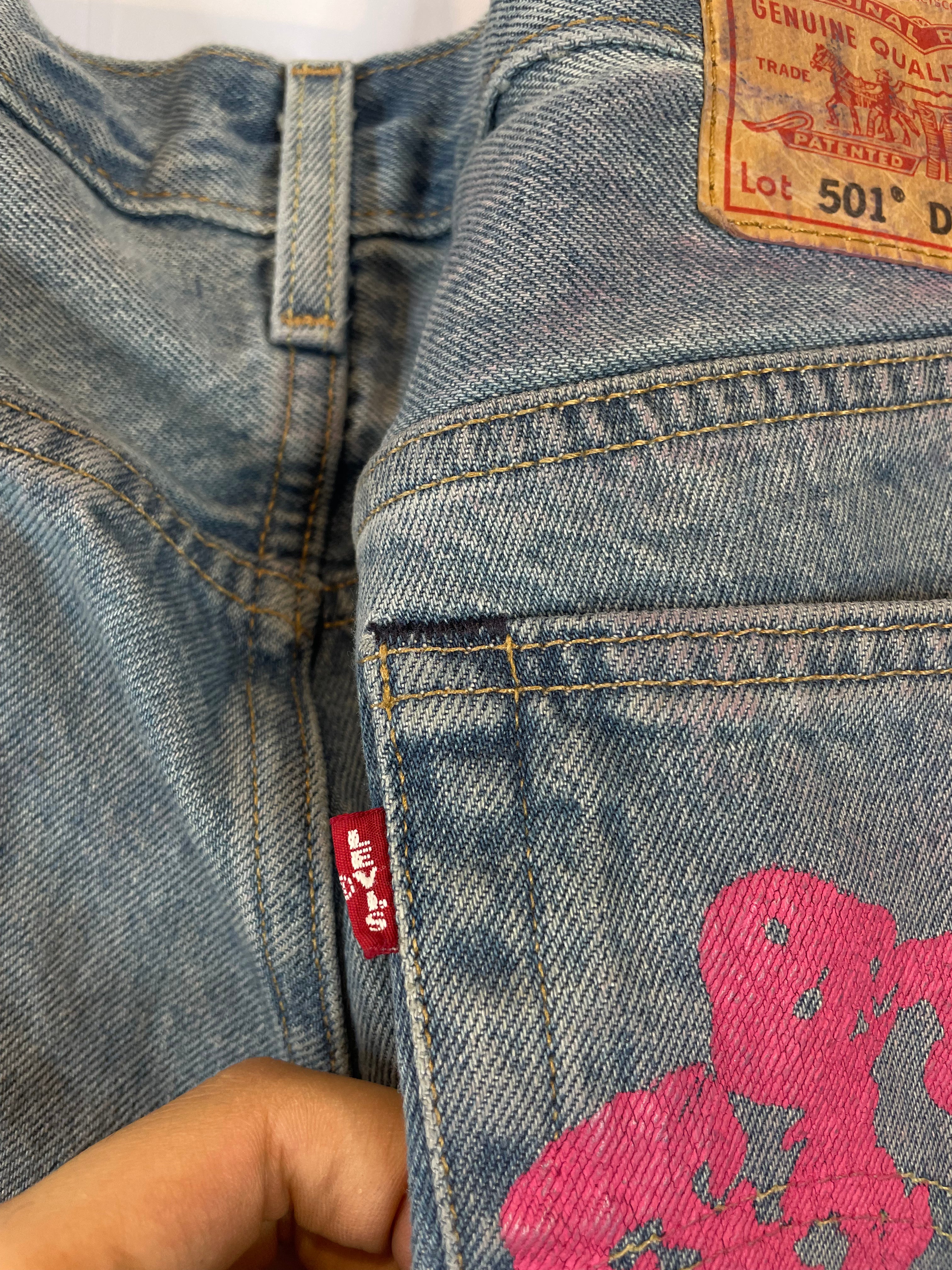 Denim Tears Jeans Light Wash BSTROY Used 36