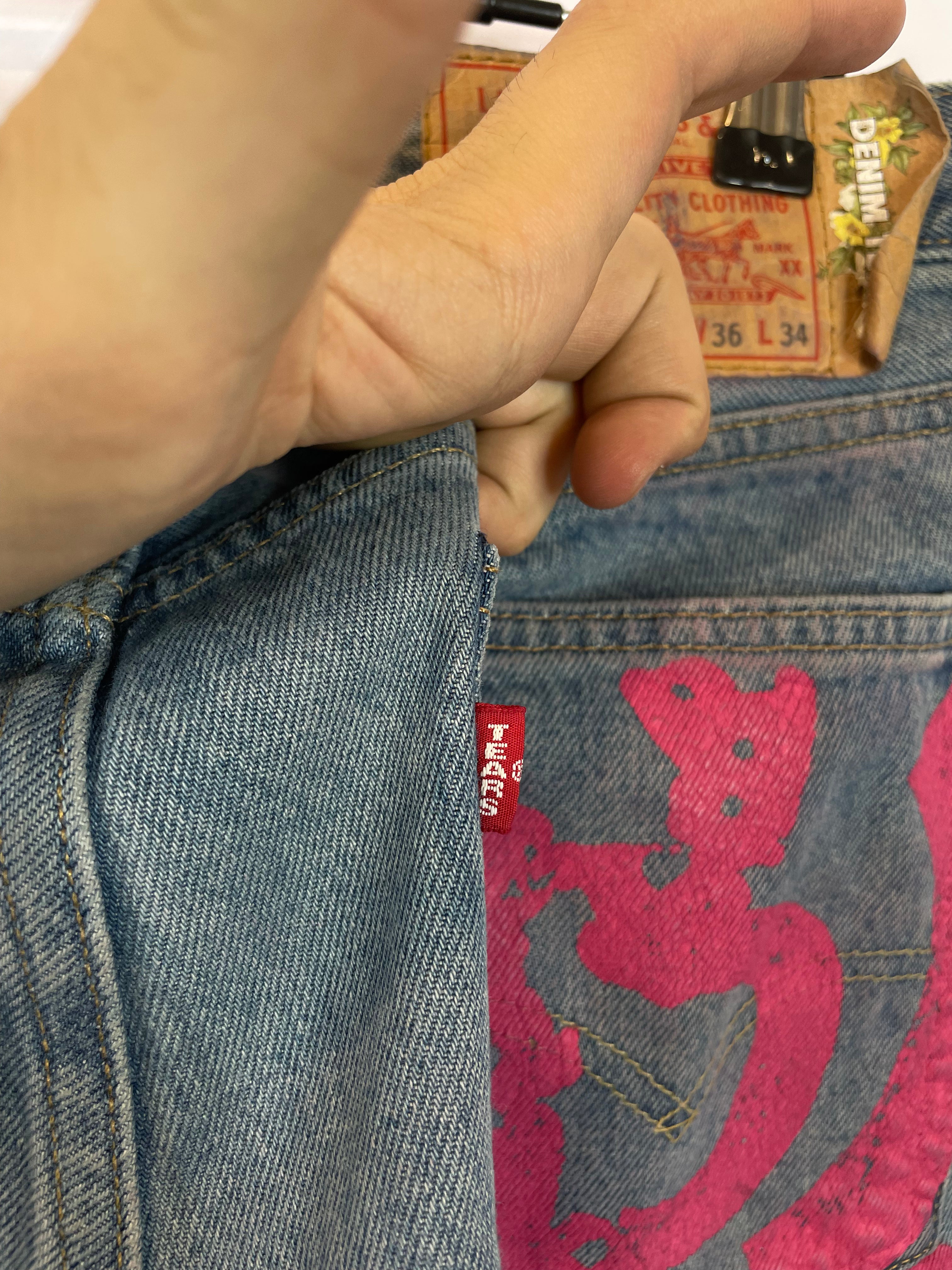 Denim Tears Jeans Light Wash BSTROY Used 36
